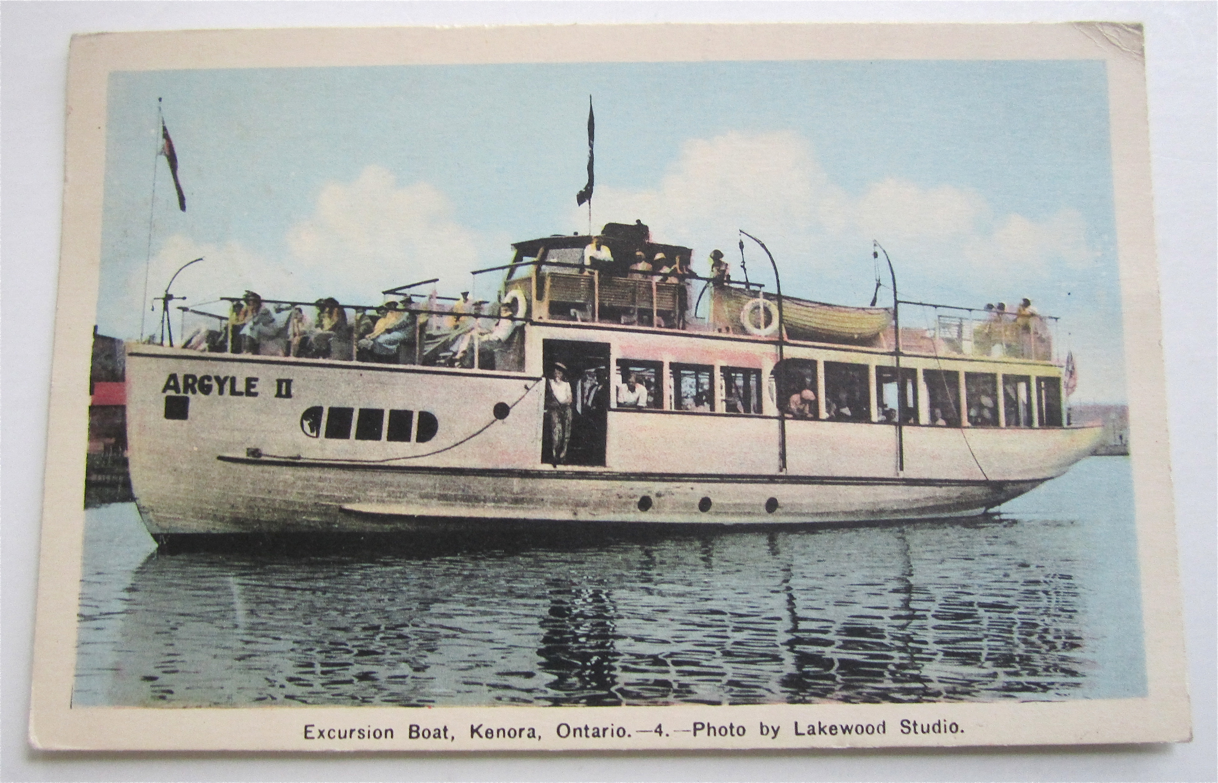 Argyle II Excursion Boat, Kenora, Ontario Postcard