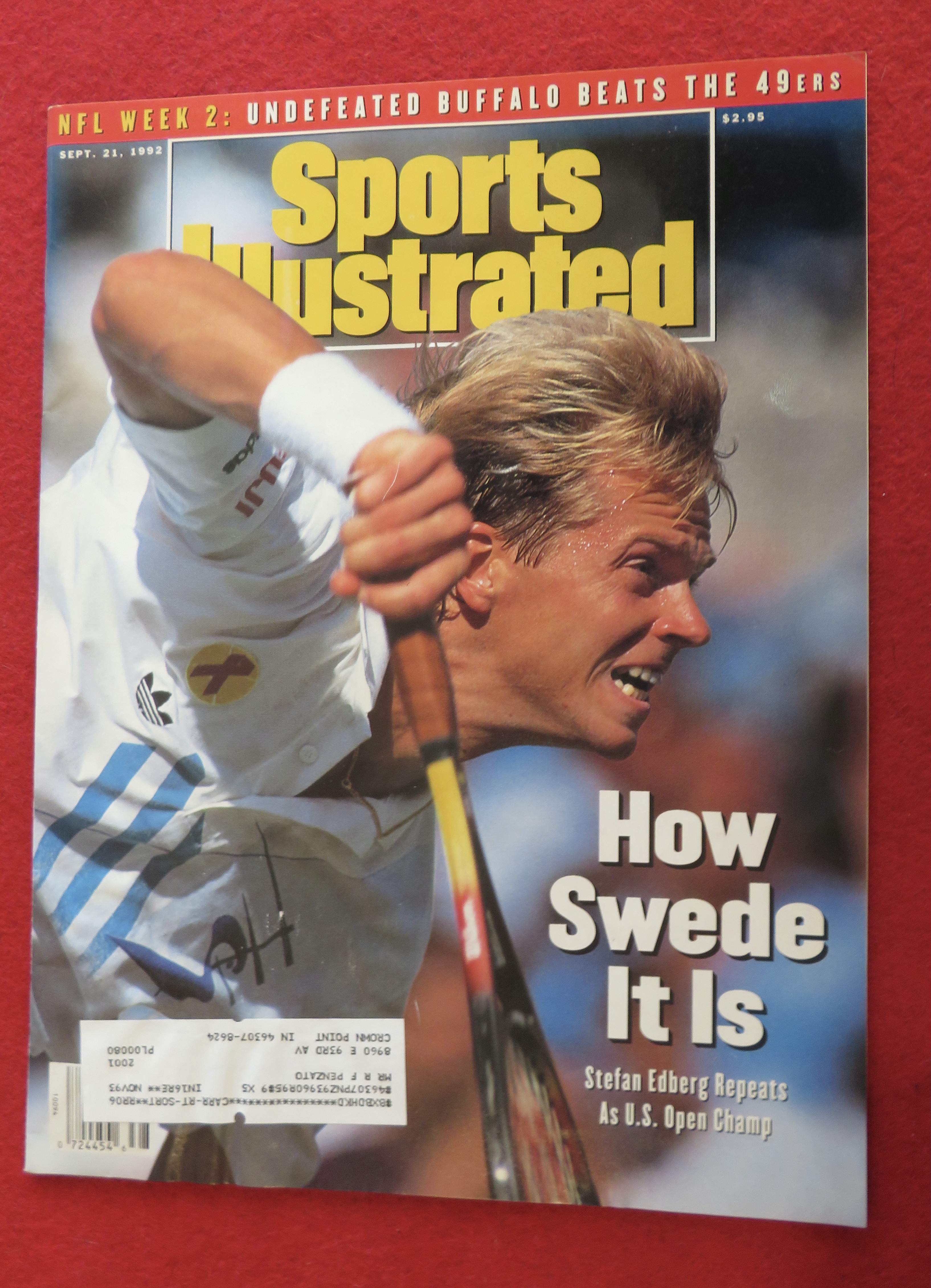 Sport Illustrated-September 21, 1992-Stefan Edberg