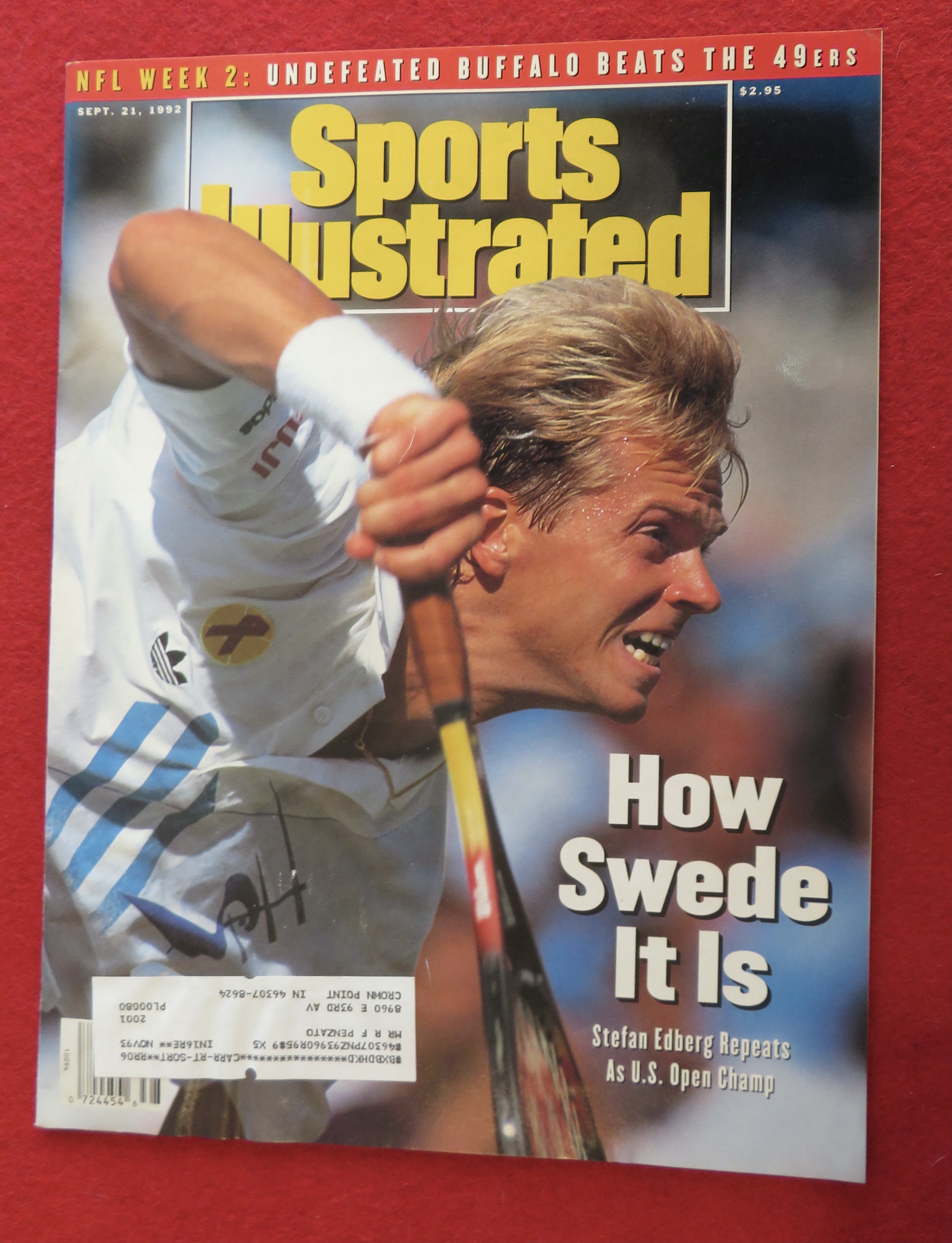 Sport Illustrated-September 21, 1992-Stefan Edberg