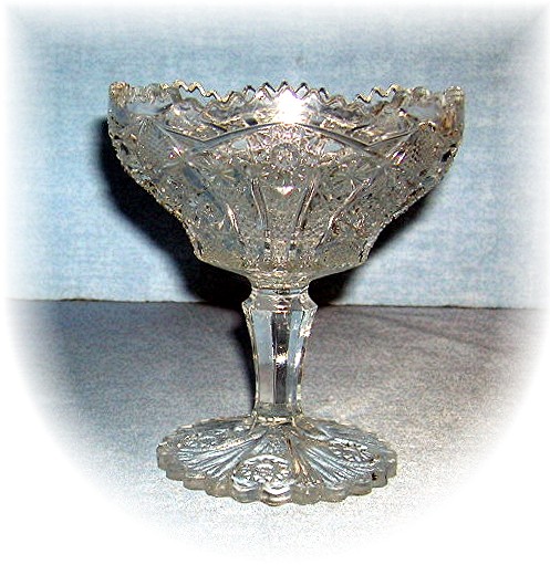 Beautiful & Ornate Pressed Glass Candy Dish