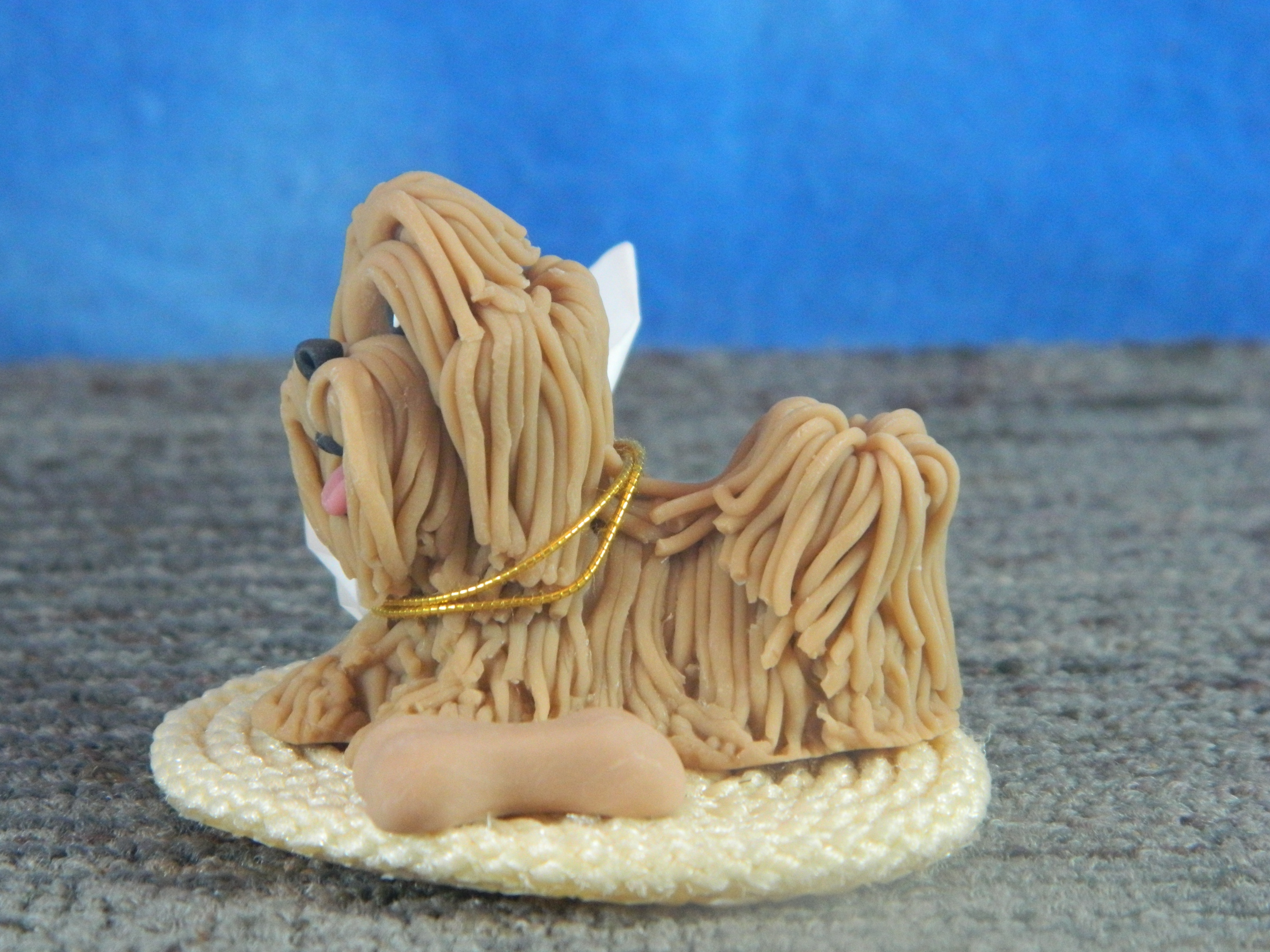 Cecile Lhasa Apso on Rug