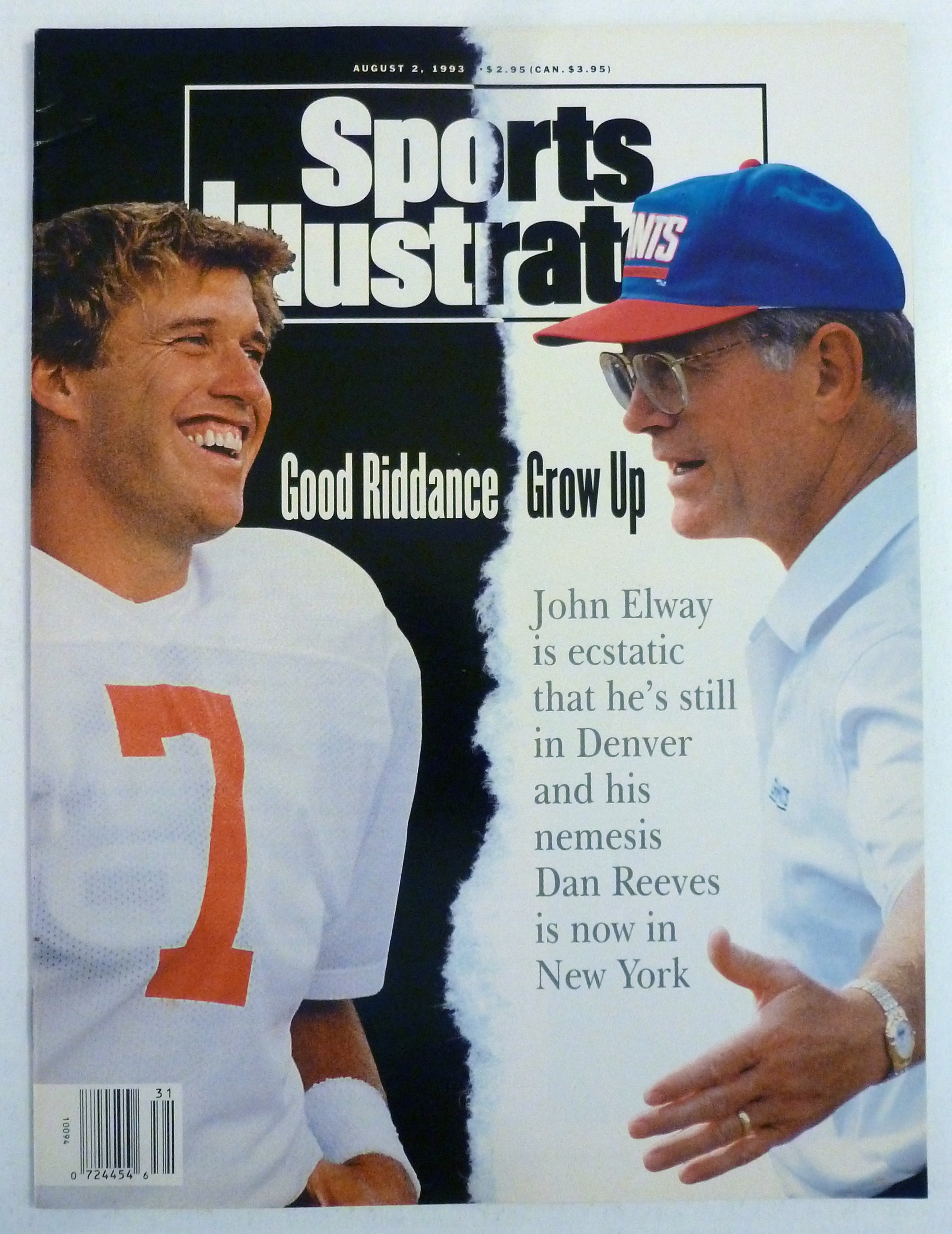 Sports Illustrated Magazine August 3, 1993 John Elway