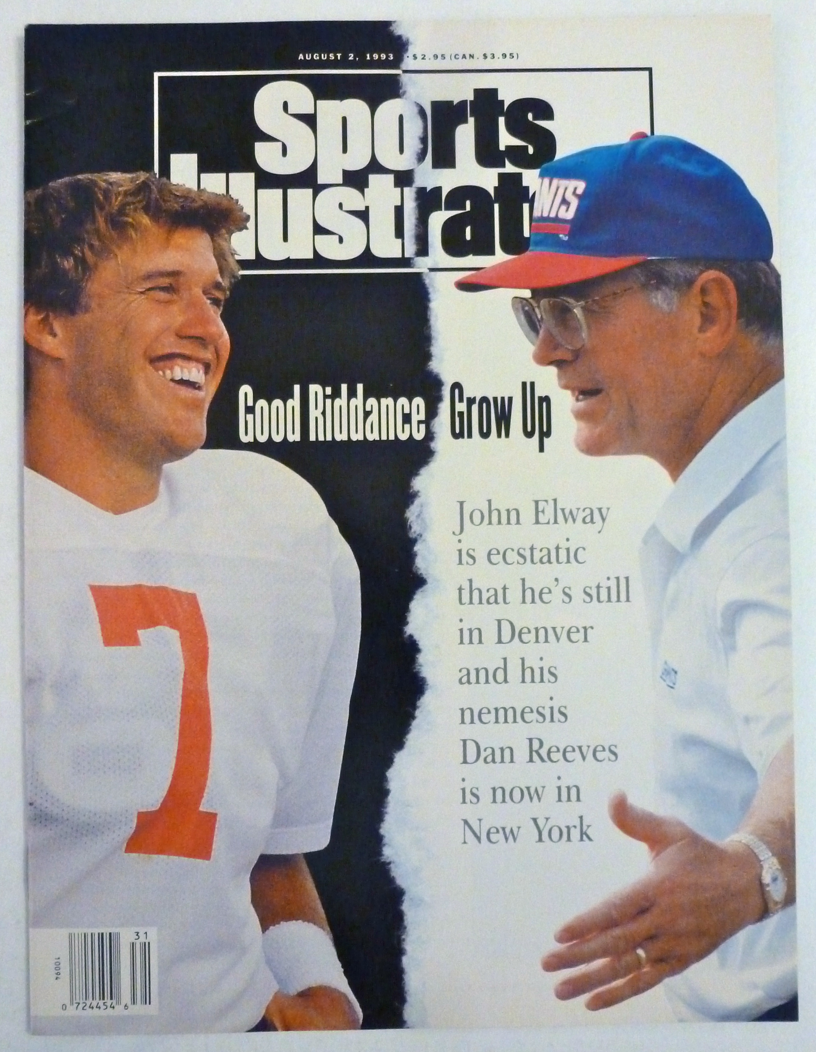 Sports Illustrated Magazine August 3, 1993 John Elway