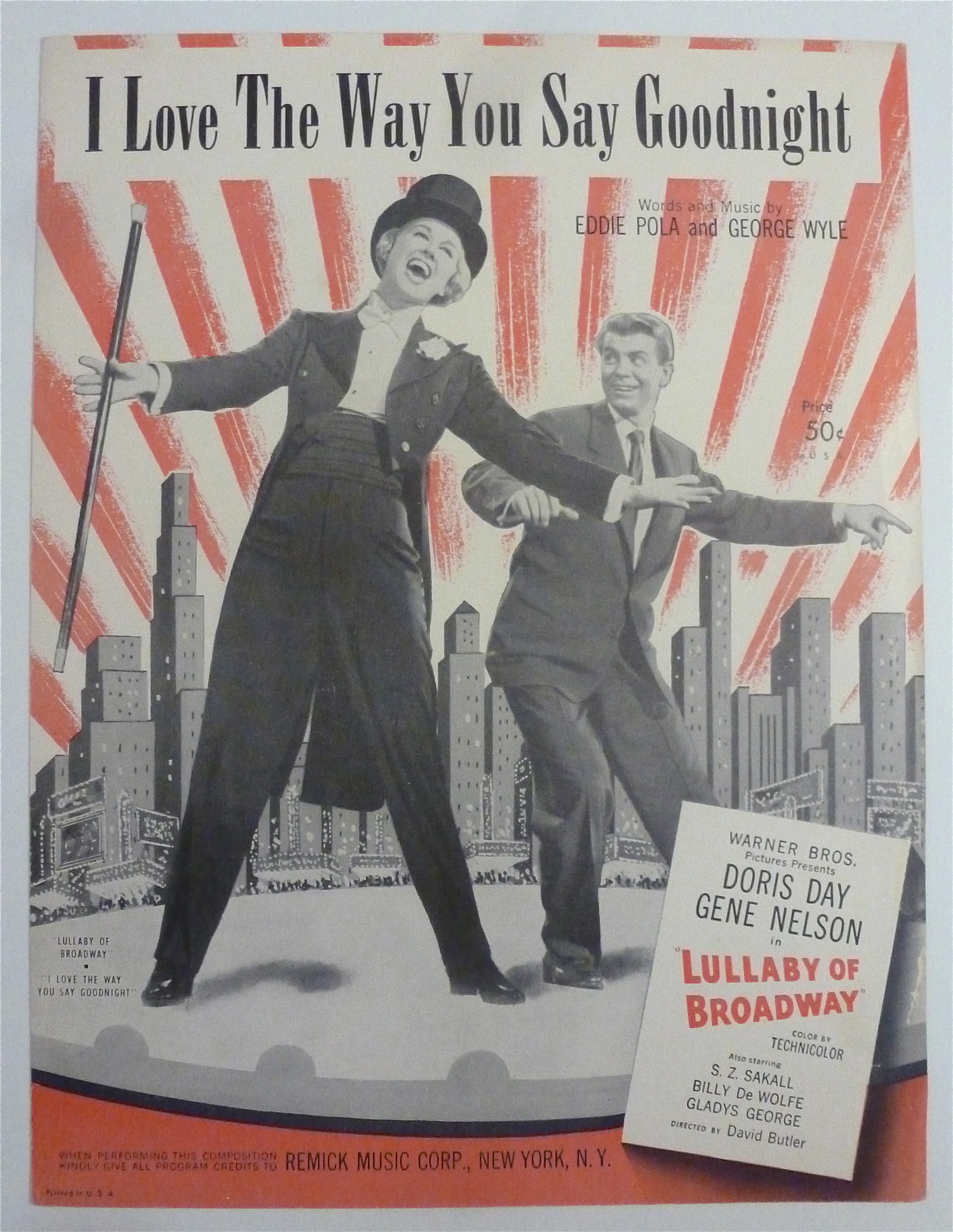 Sheet Music For 1951 I Love The Way You Say Goodnight
