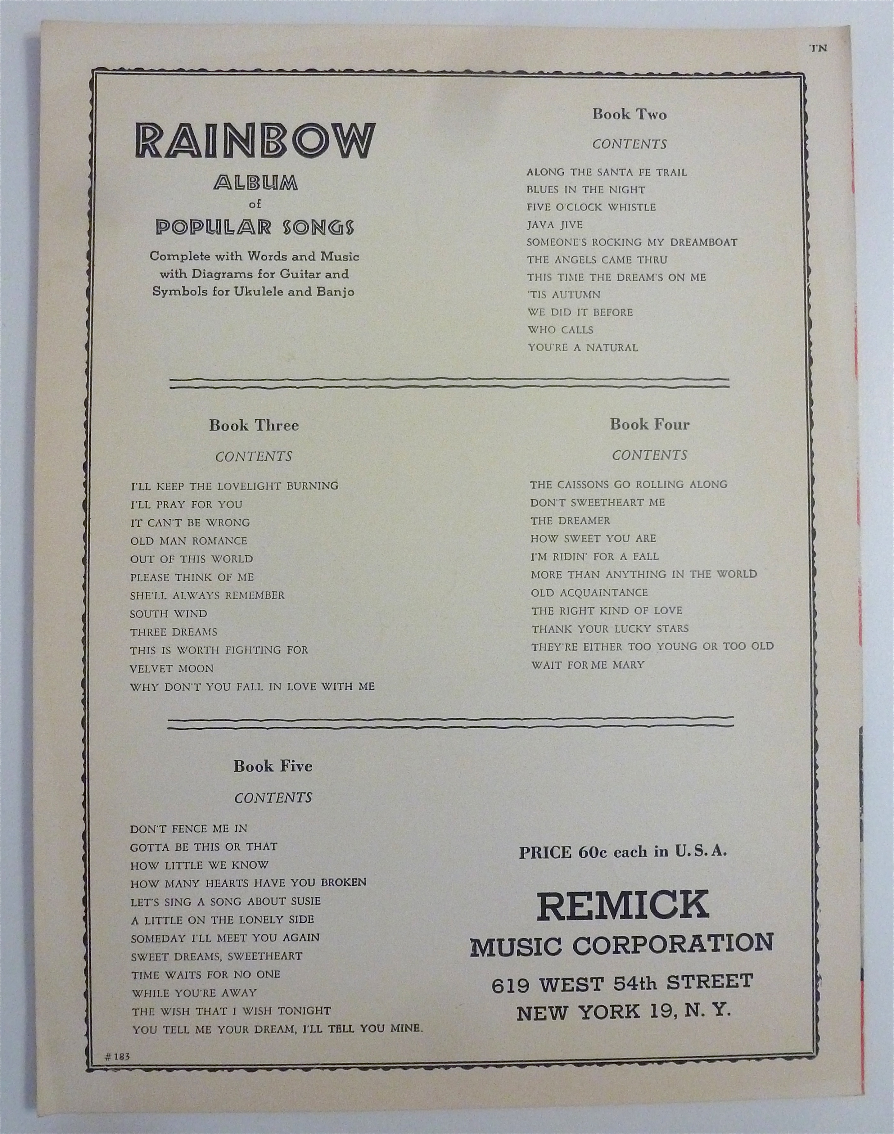 Sheet Music For 1951 I Love The Way You Say Goodnight