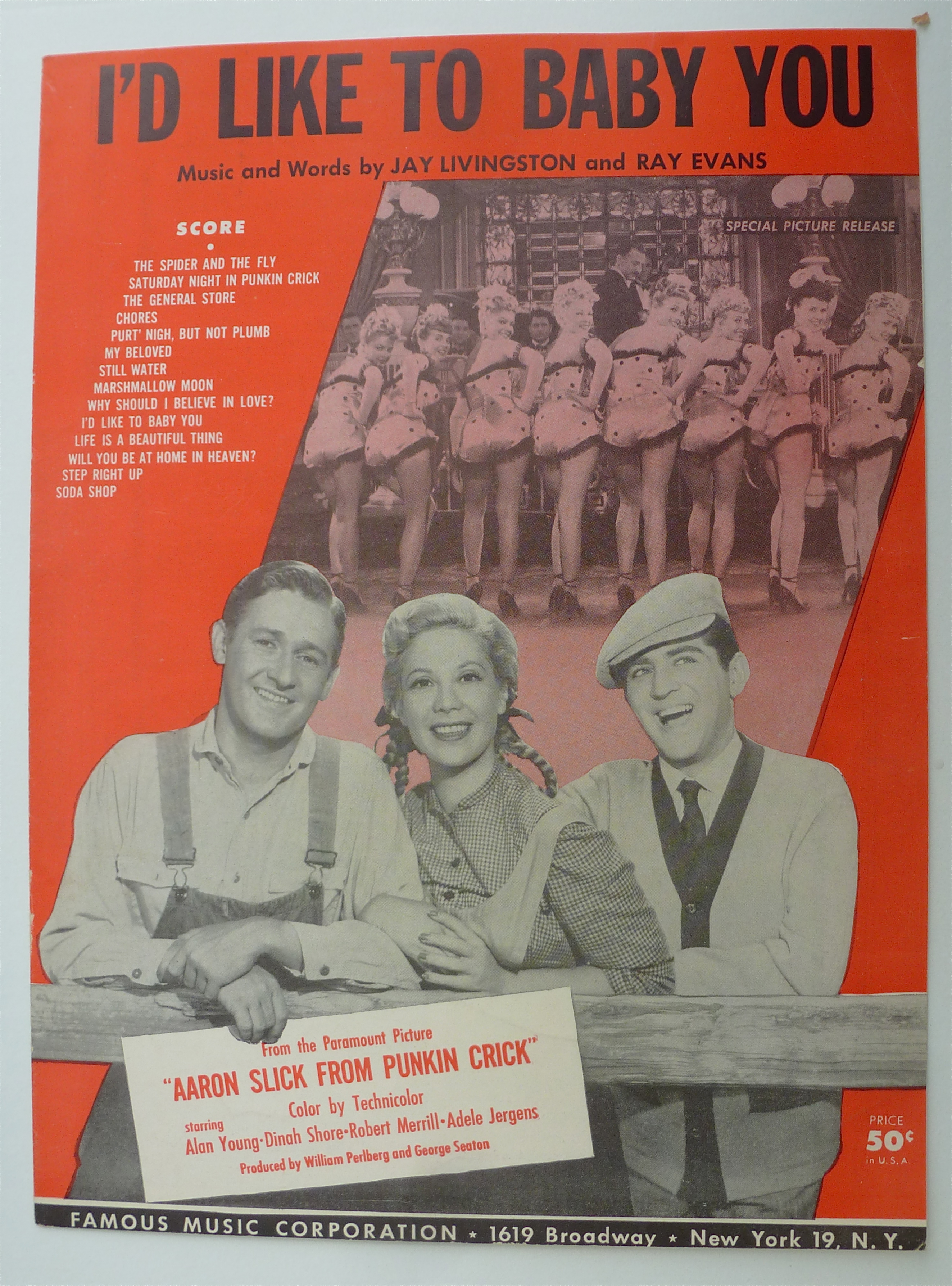 Sheet Music For 1951 I'd Like To Baby You
