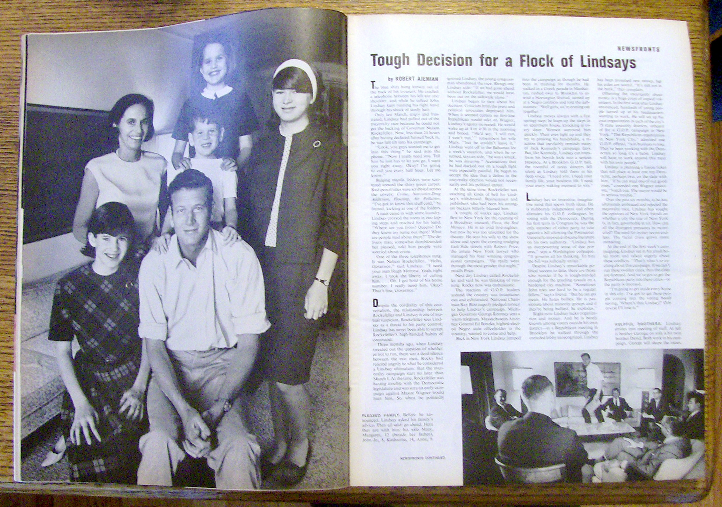 Life Magazine-May 28, 1965-John Lindsay
