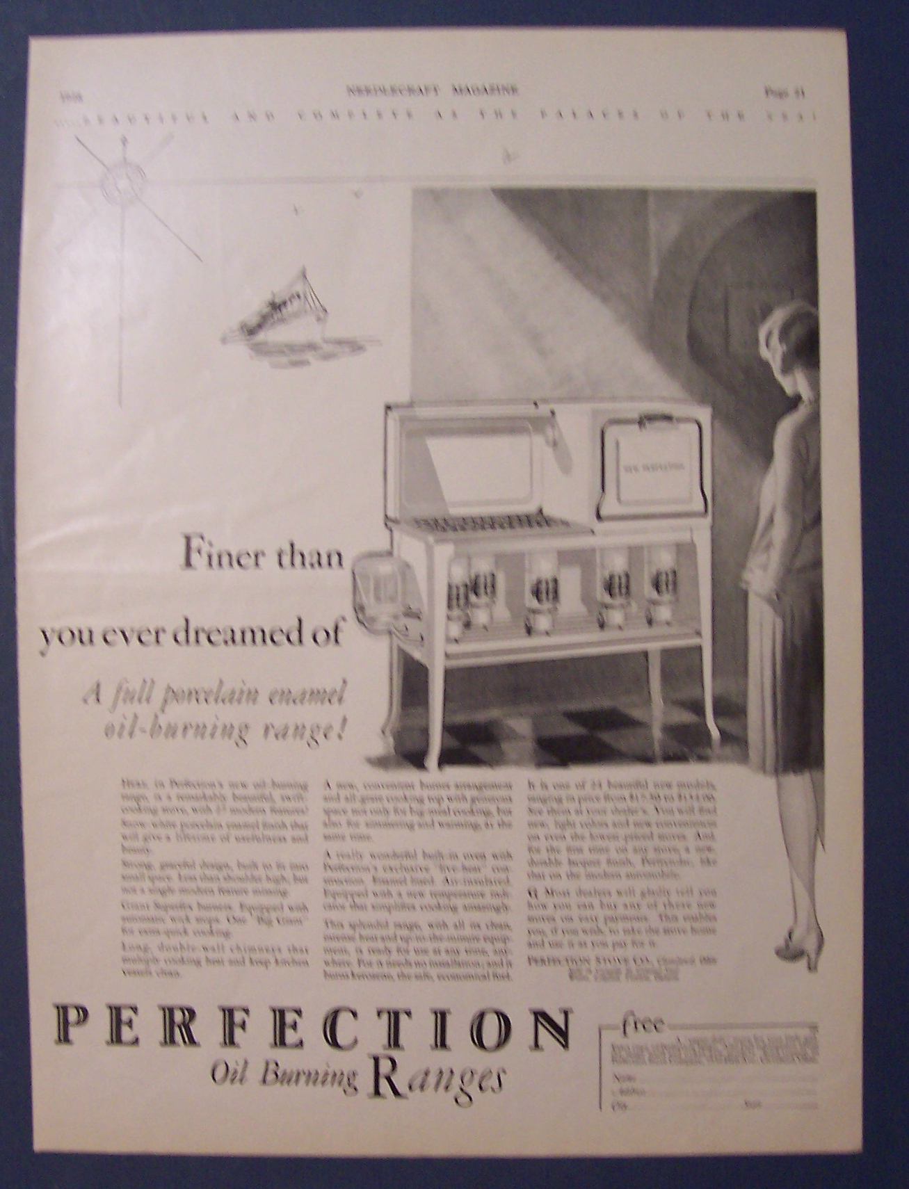 1928  Perfection  Oil  Burning  Ranges