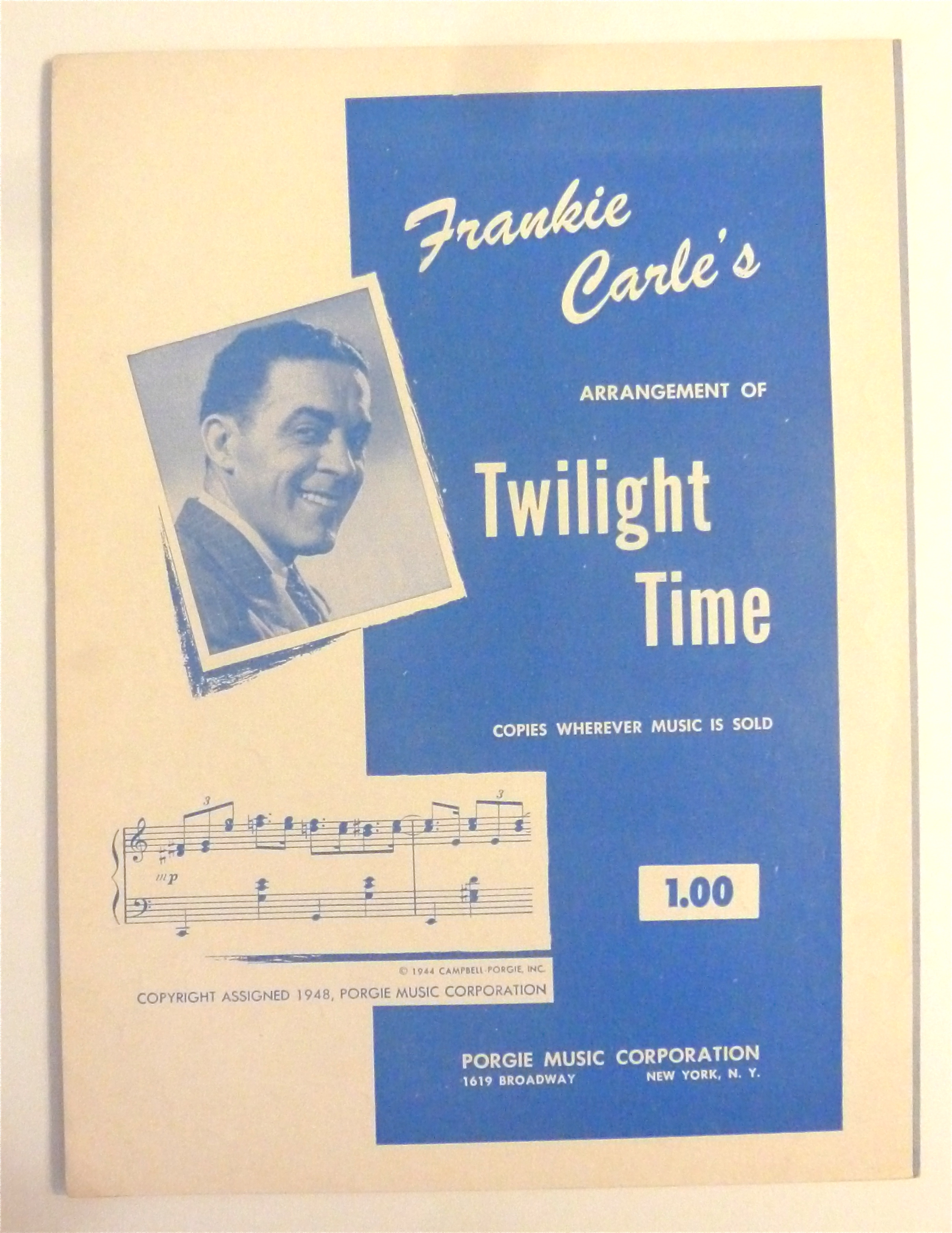Sheet Music For 1953 Changing Partners