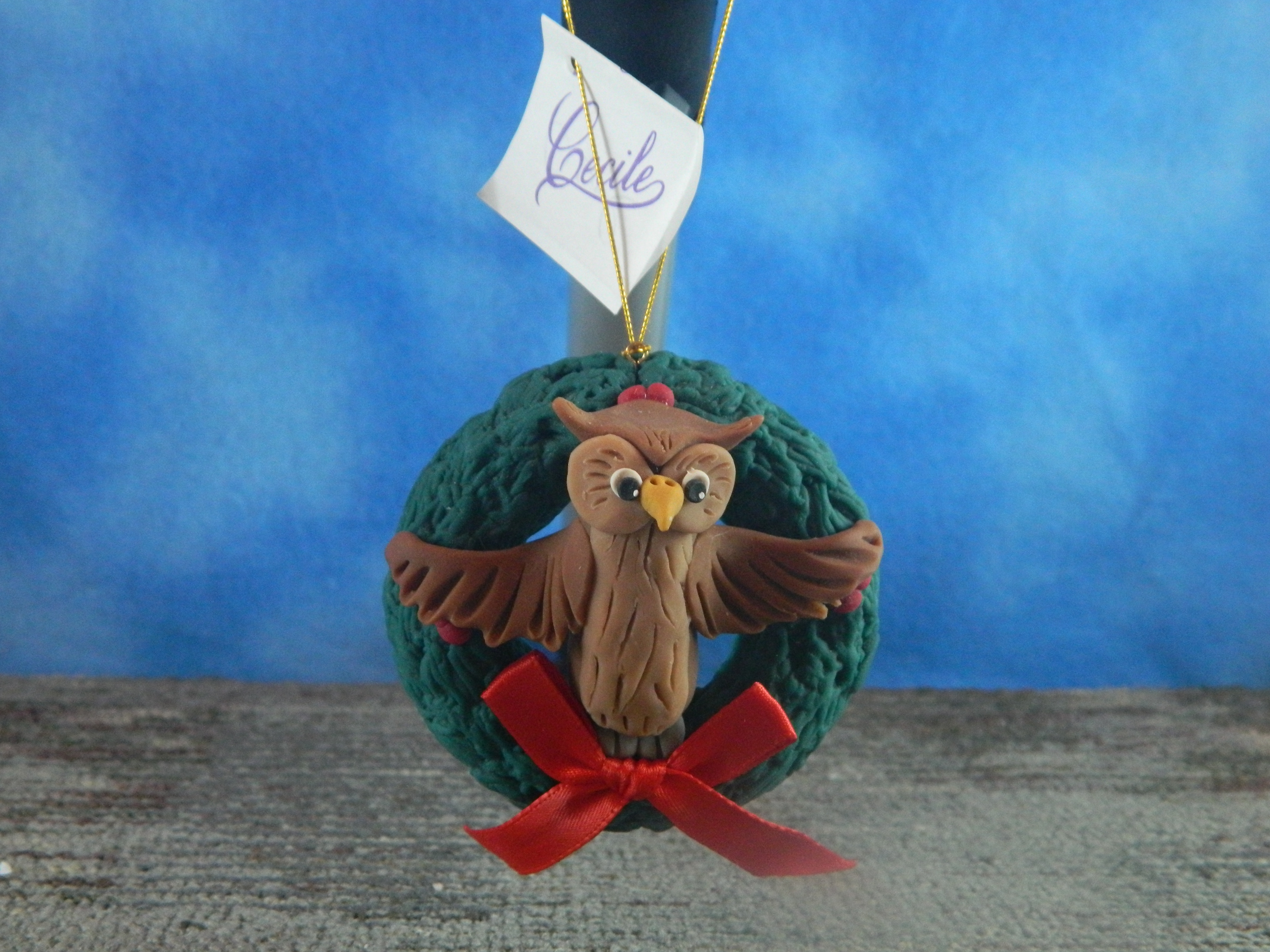 Cecile Owl Ornament