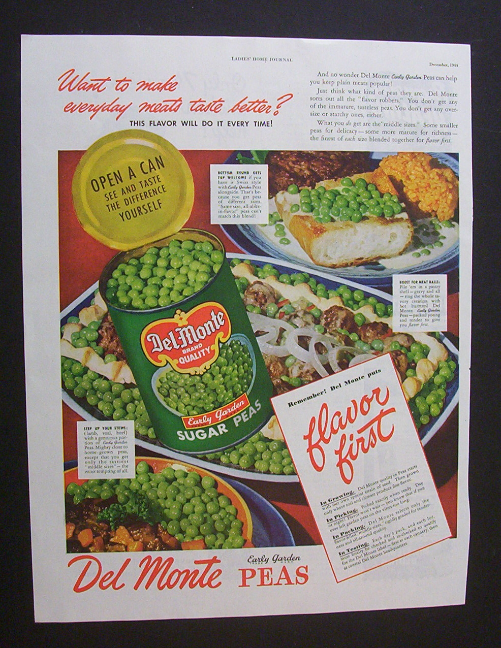1944 Del Monte Sugar Peas