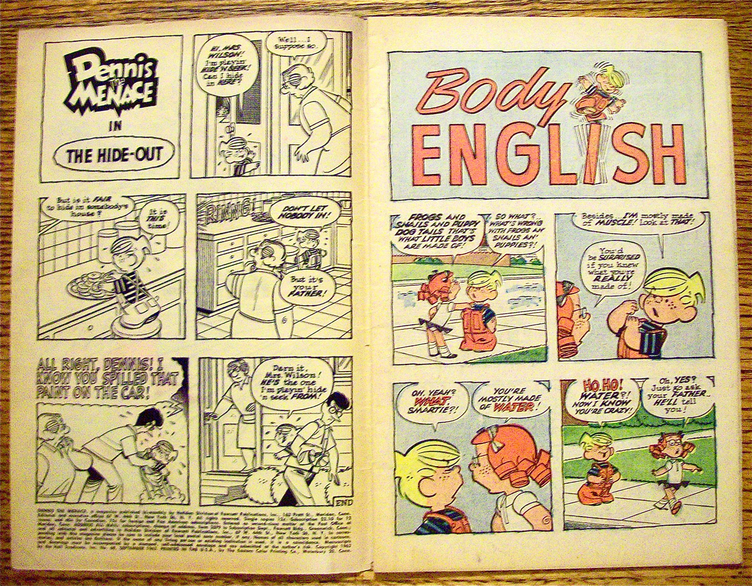Dennis The Menace Comic #68 September 1963 Body English