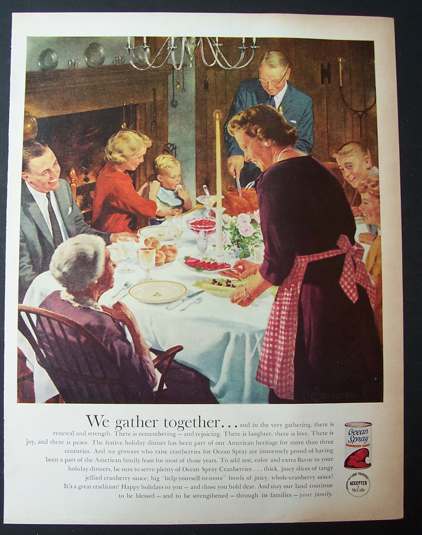 1960 Ocean Spray Cranberry Sauce