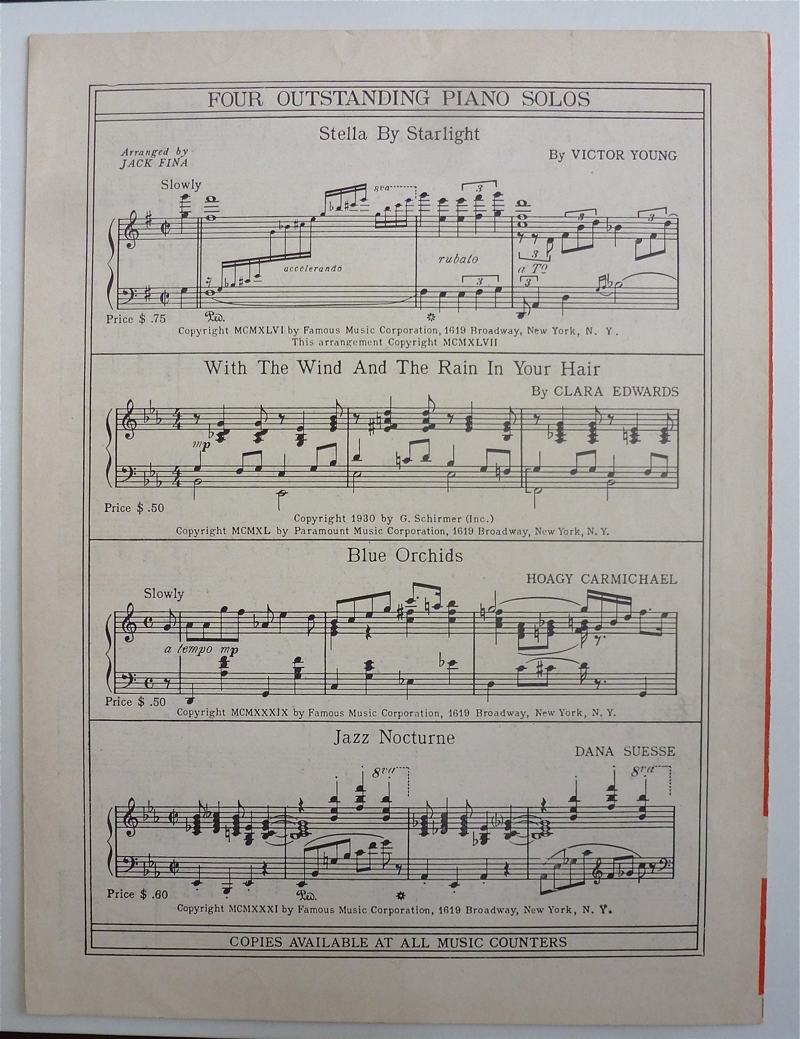 Sheet Music For 1951 Why Should I Believe In Love?