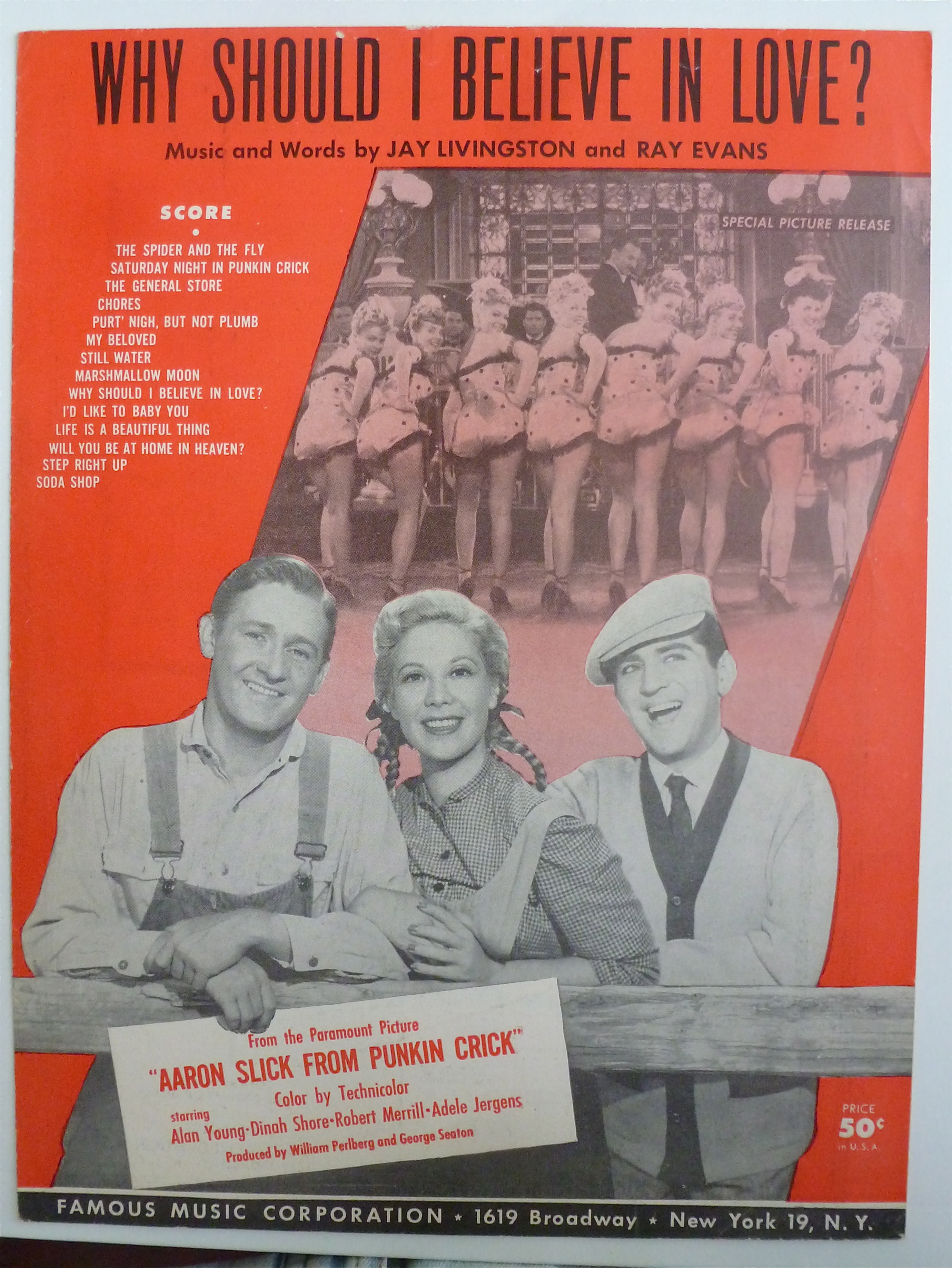Sheet Music For 1951 Why Should I Believe In Love?