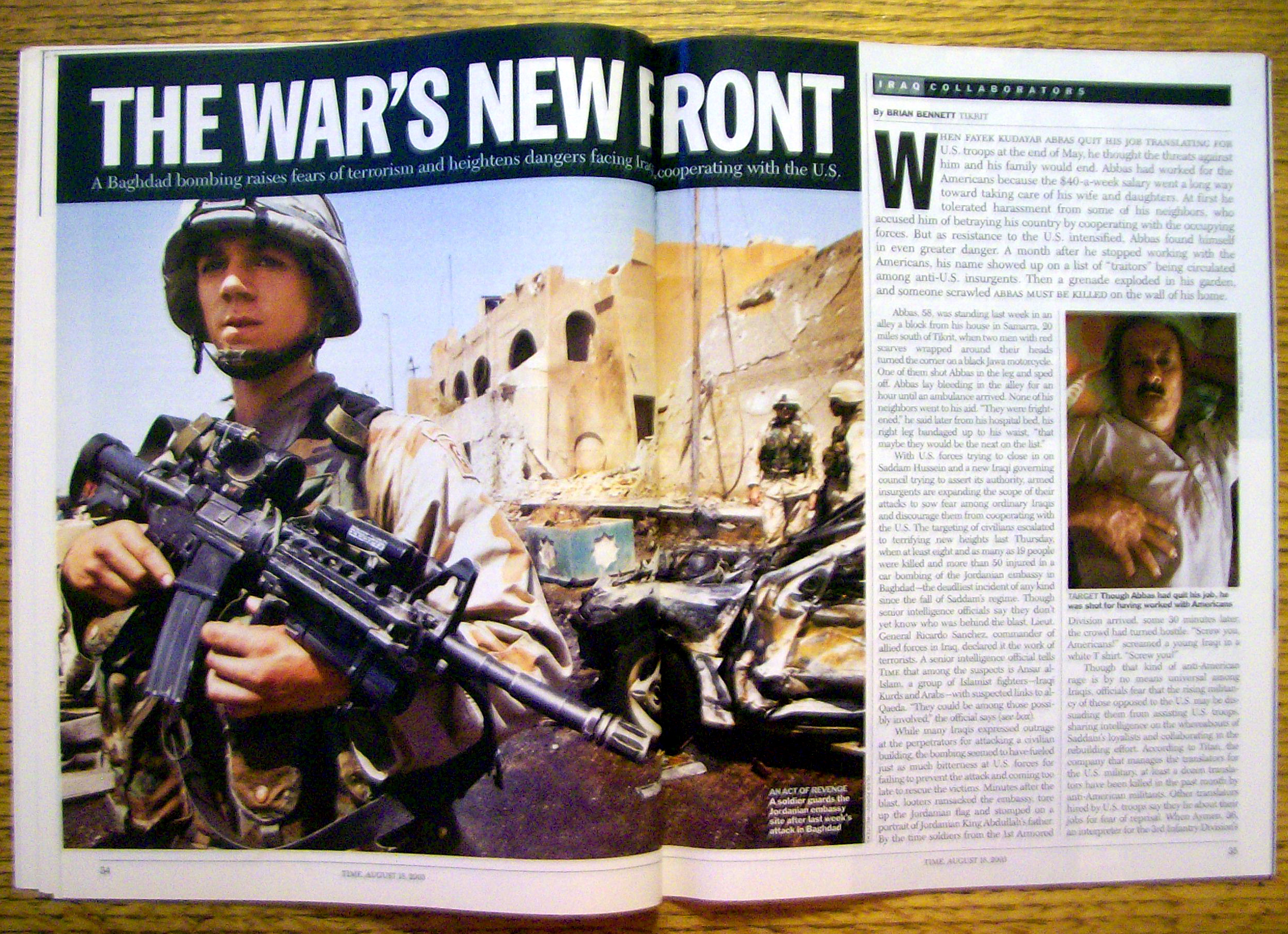 Time Magazine August 18, 2003 Arnold Schwarzenegger