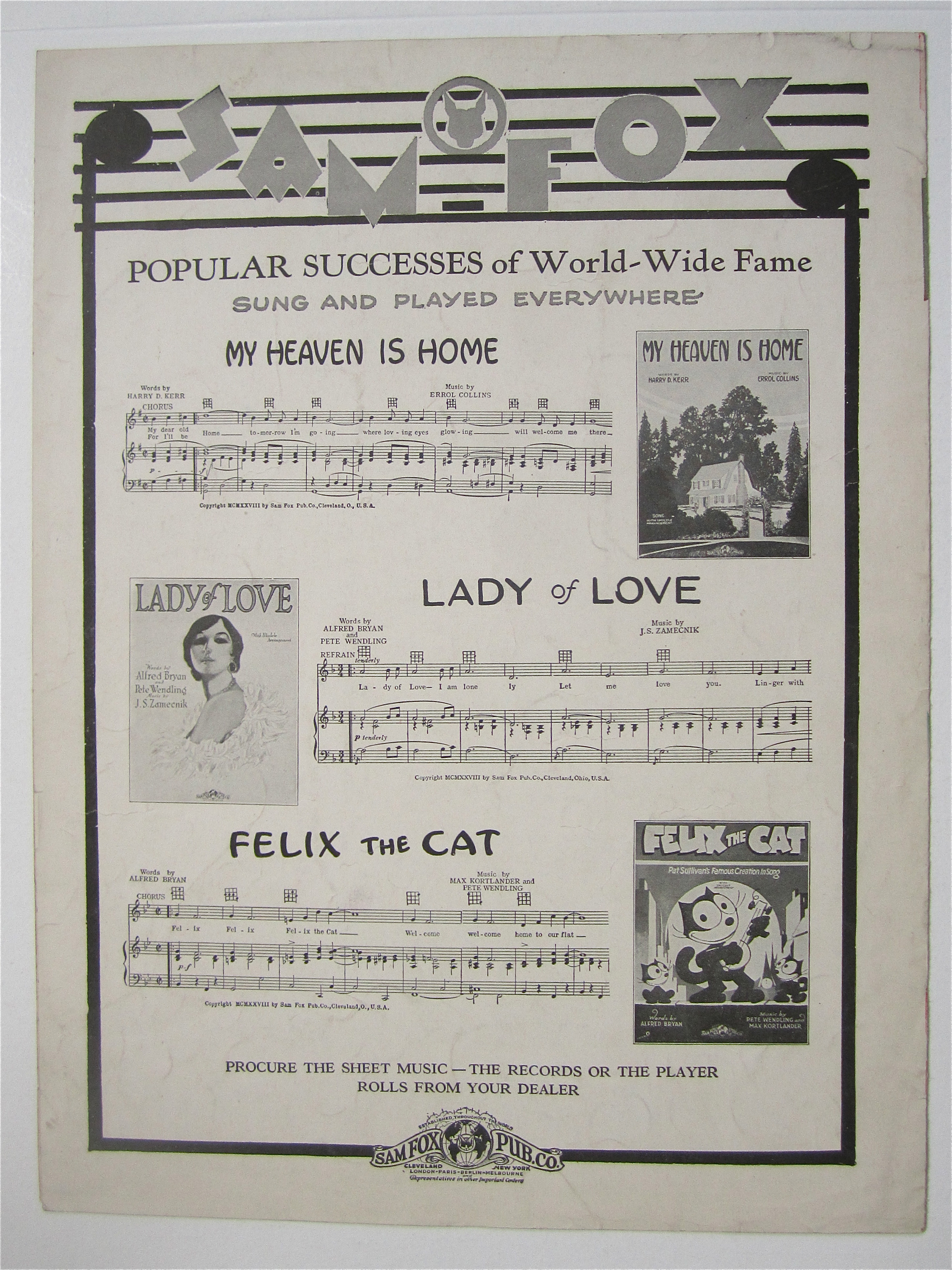 Sheet Music 1928 Rosemary (From Abie's Irish Rose)