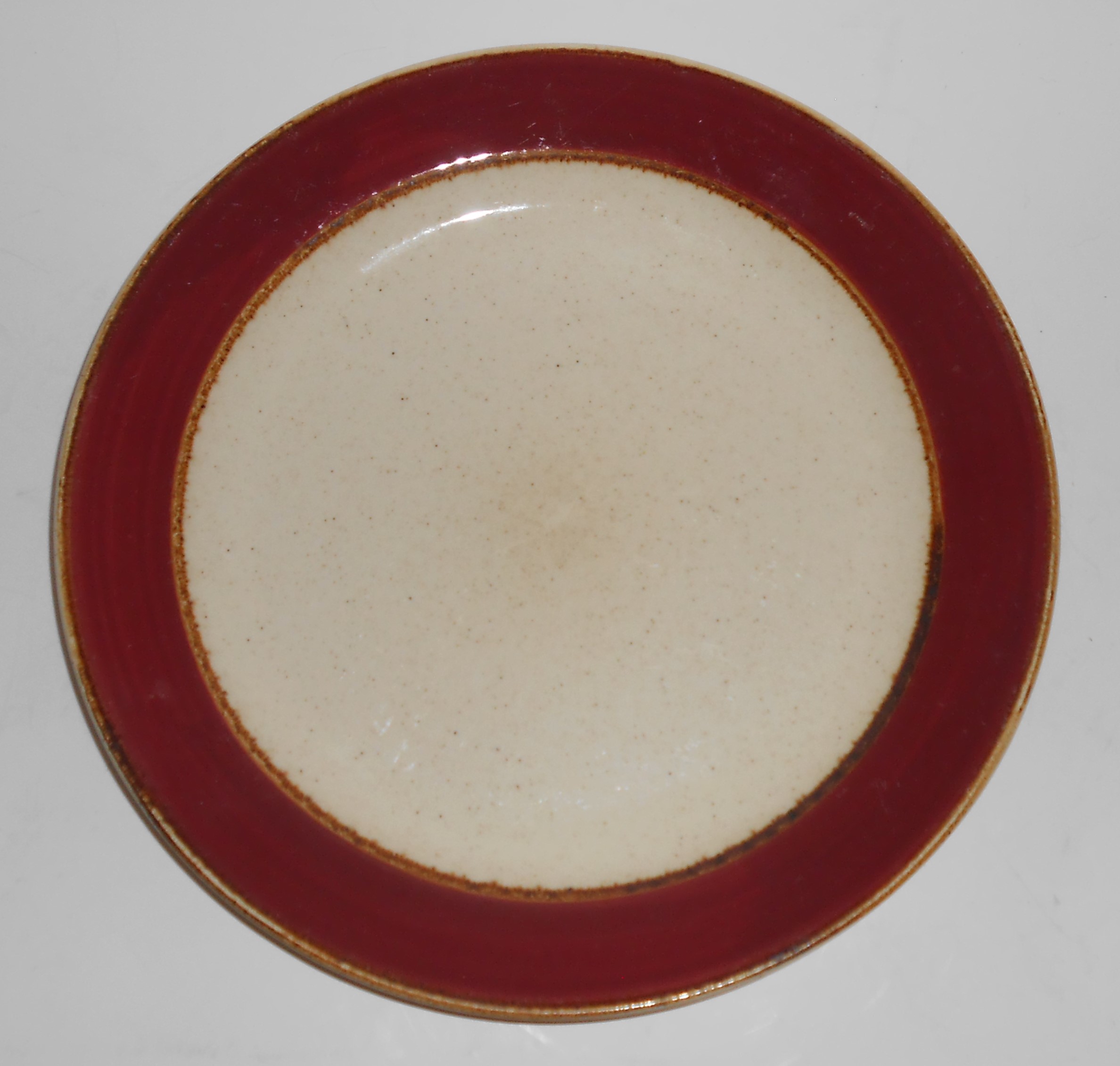 Sango China Pottery Rainbow Cranberry Dinner Plate