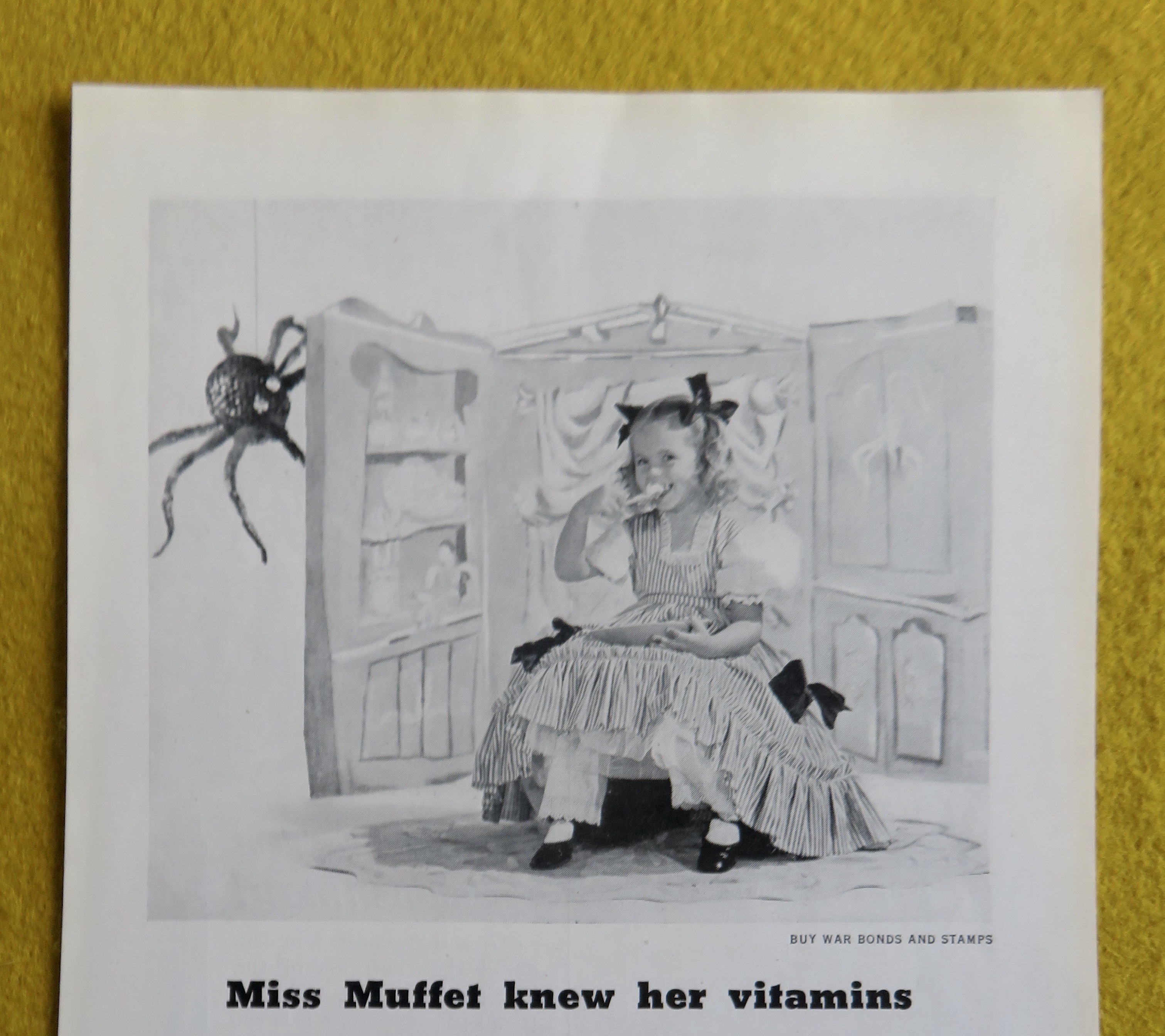 1945 National Dairy Association with Miss Muffet