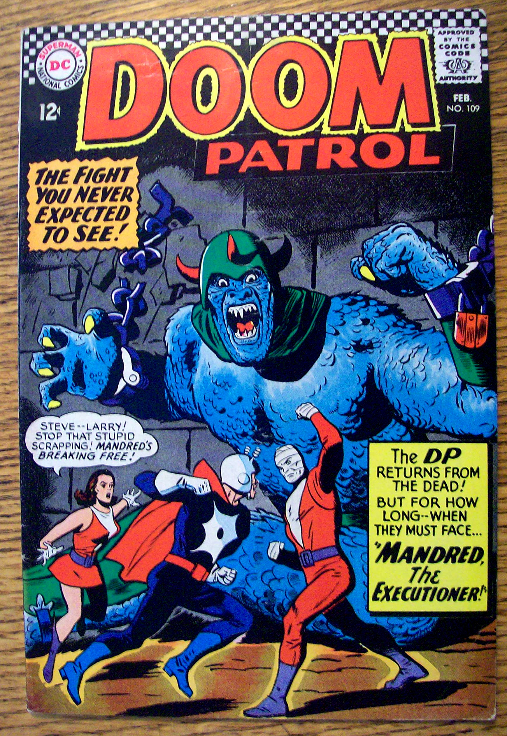 The Doom Patrol Comic #109-February 1967