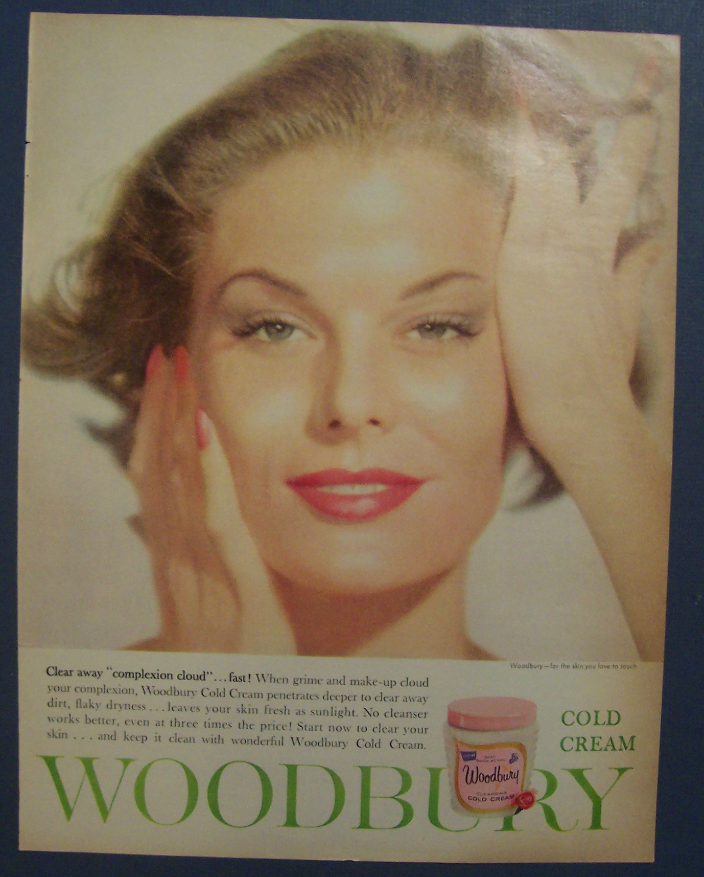 1960  Woodbury  Cold  Cream