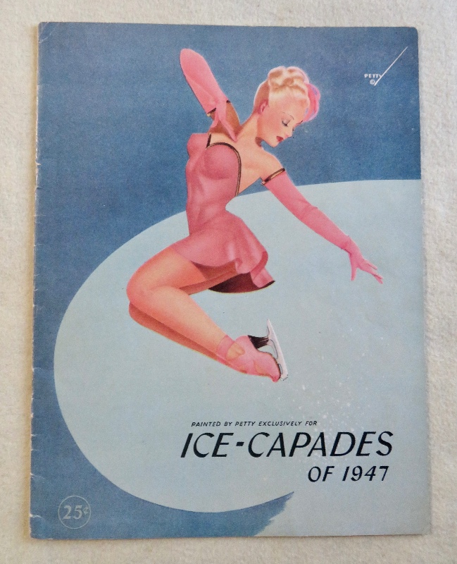 Original 1947 Sexy George Petty Pin Up Girl Ice Capades Program