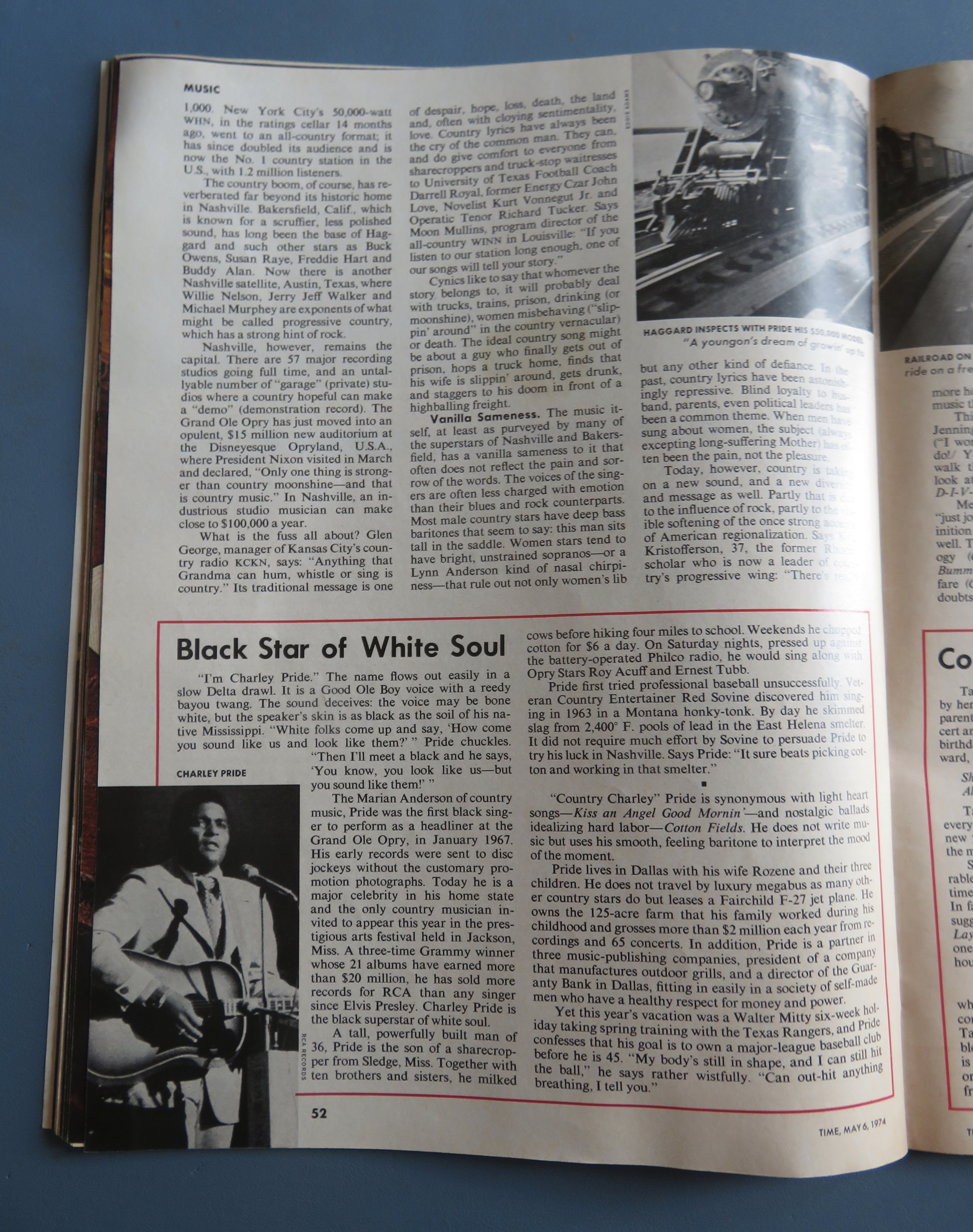 Time Magazine May 6, 1974 Country Music
