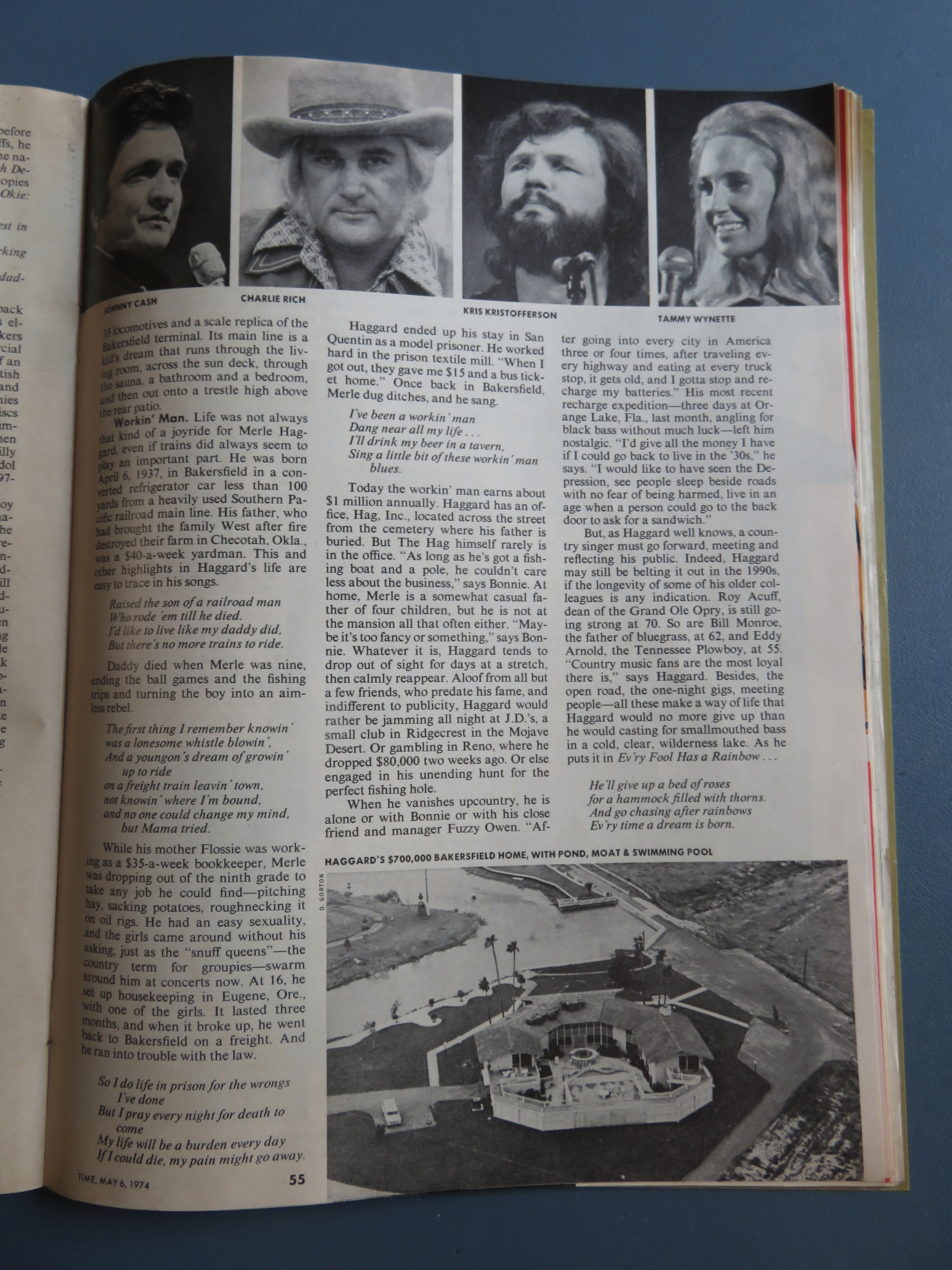 Time Magazine May 6, 1974 Country Music