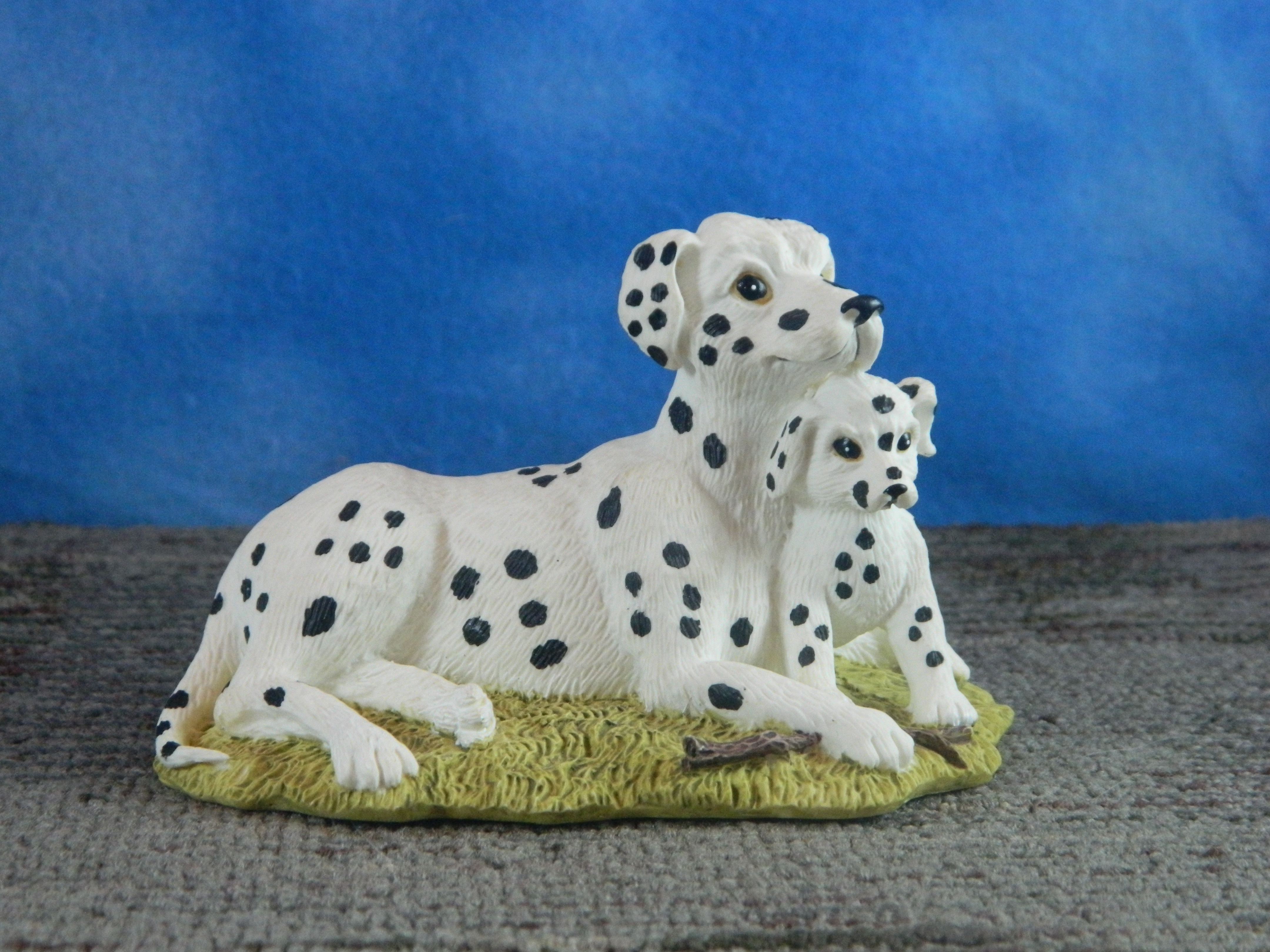 Resin Dalmatian Mom and Puppy