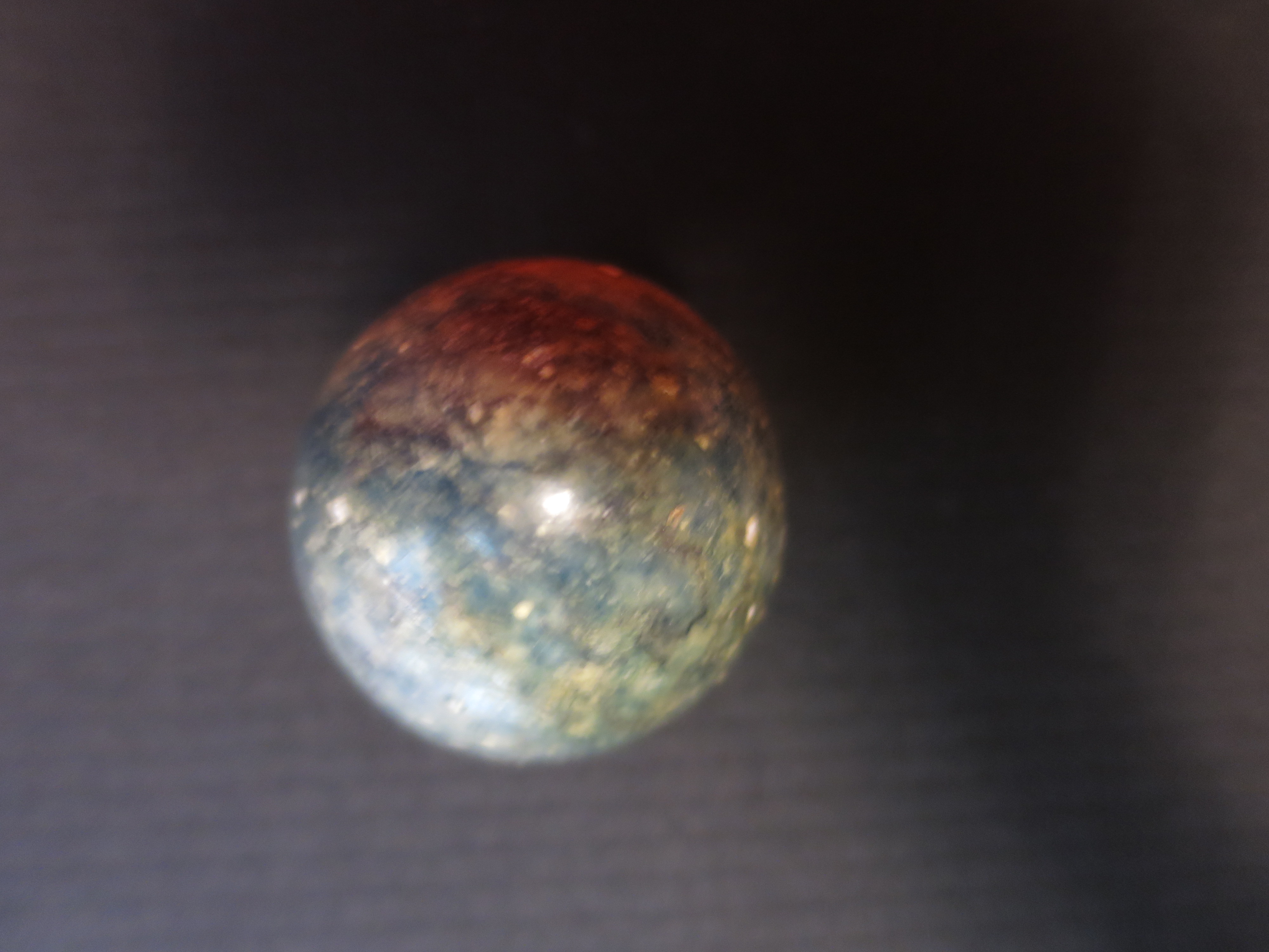 Antique polished gemstone egg hand turned hand polished