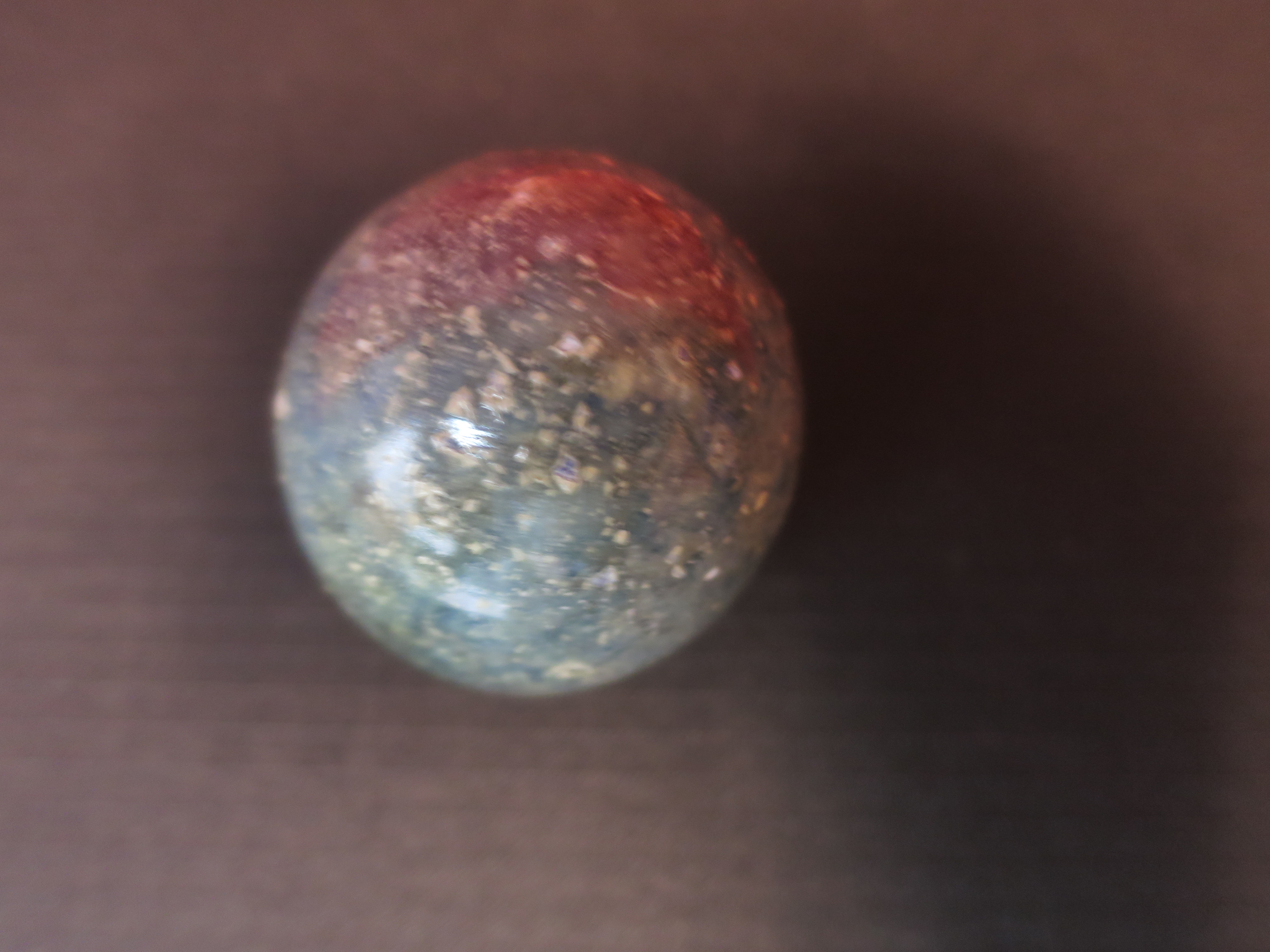 Antique polished gemstone egg hand turned hand polished