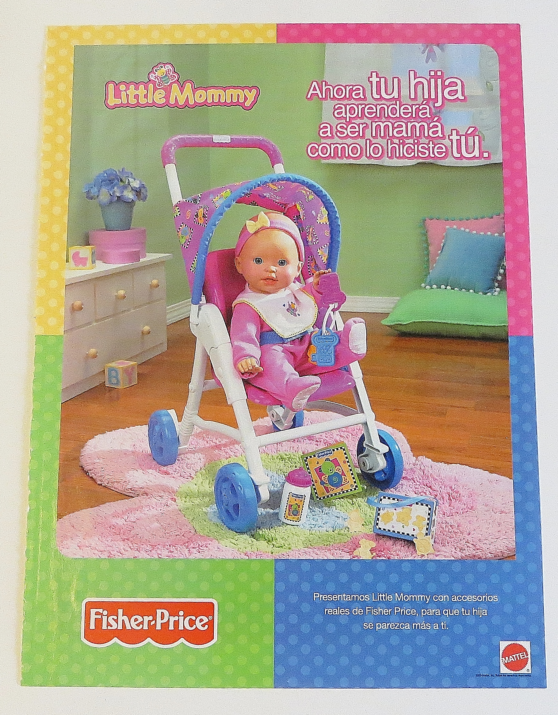 2003 Little Mommy With Baby Doll & Stroller
