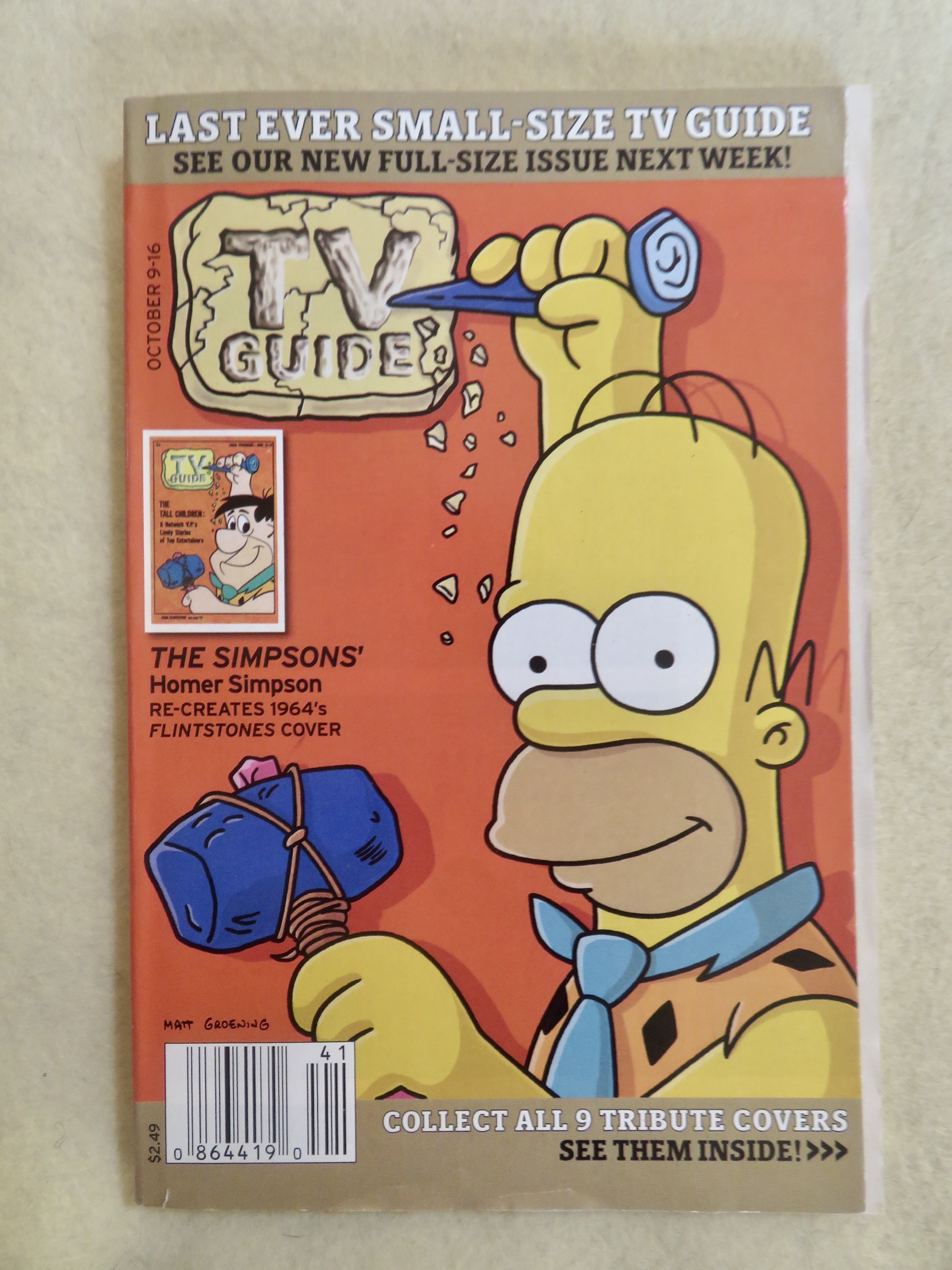 TV Guide October 9 - 16, 2005 The Simpsons Cover