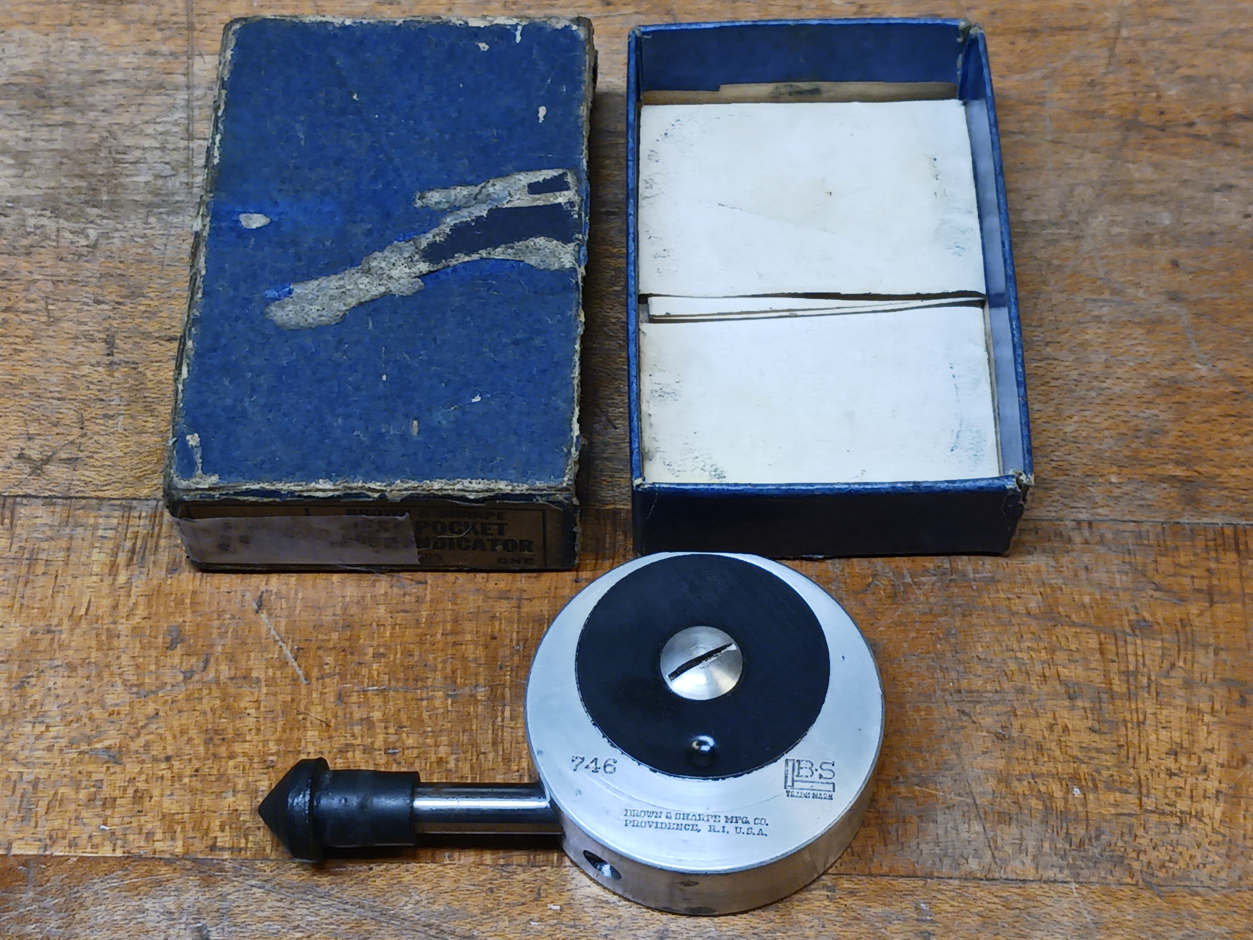 Brown & Sharpe No. 746 Vest Pocket Speed Indicator
