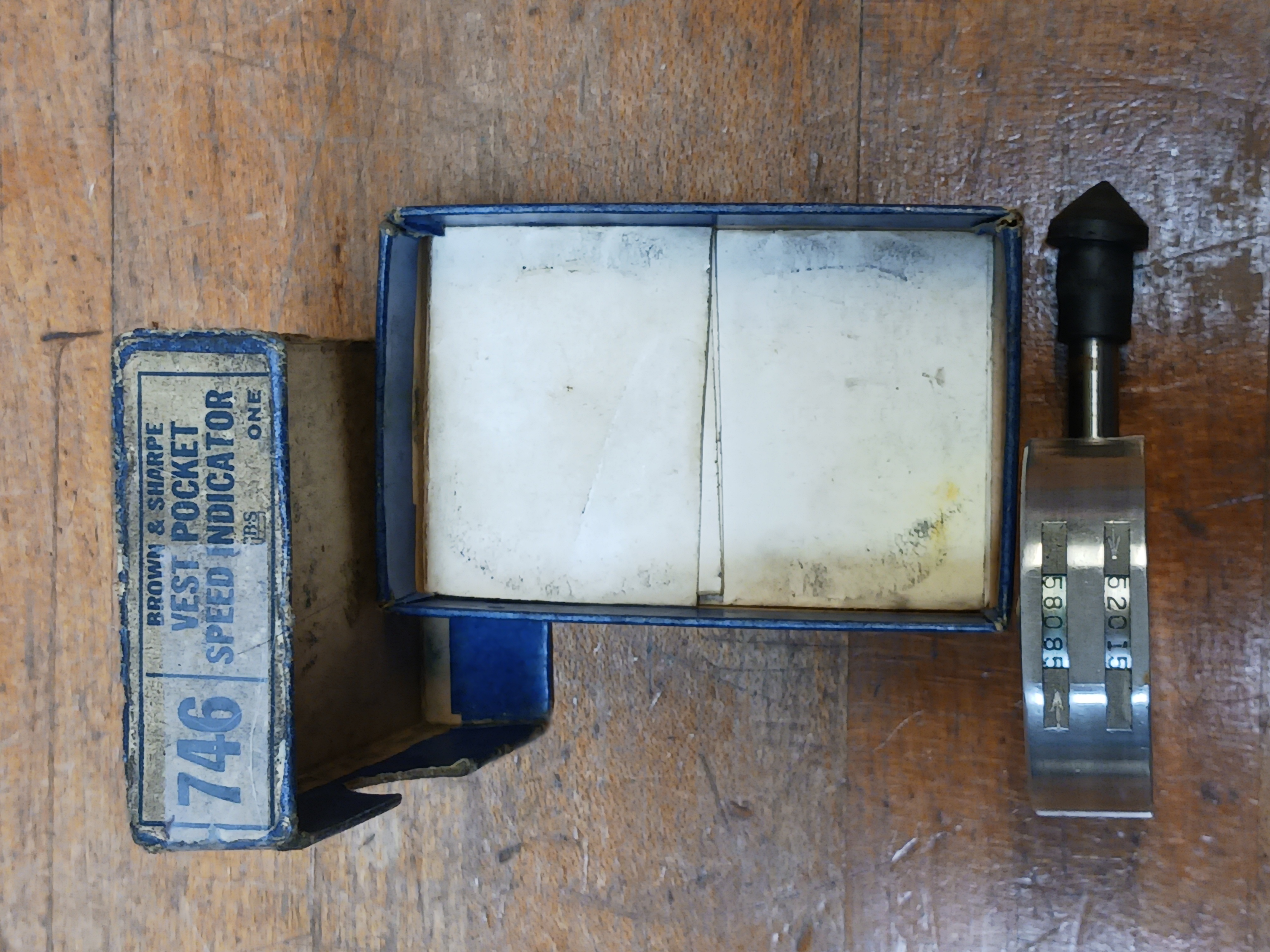Brown & Sharpe No. 746 Vest Pocket Speed Indicator