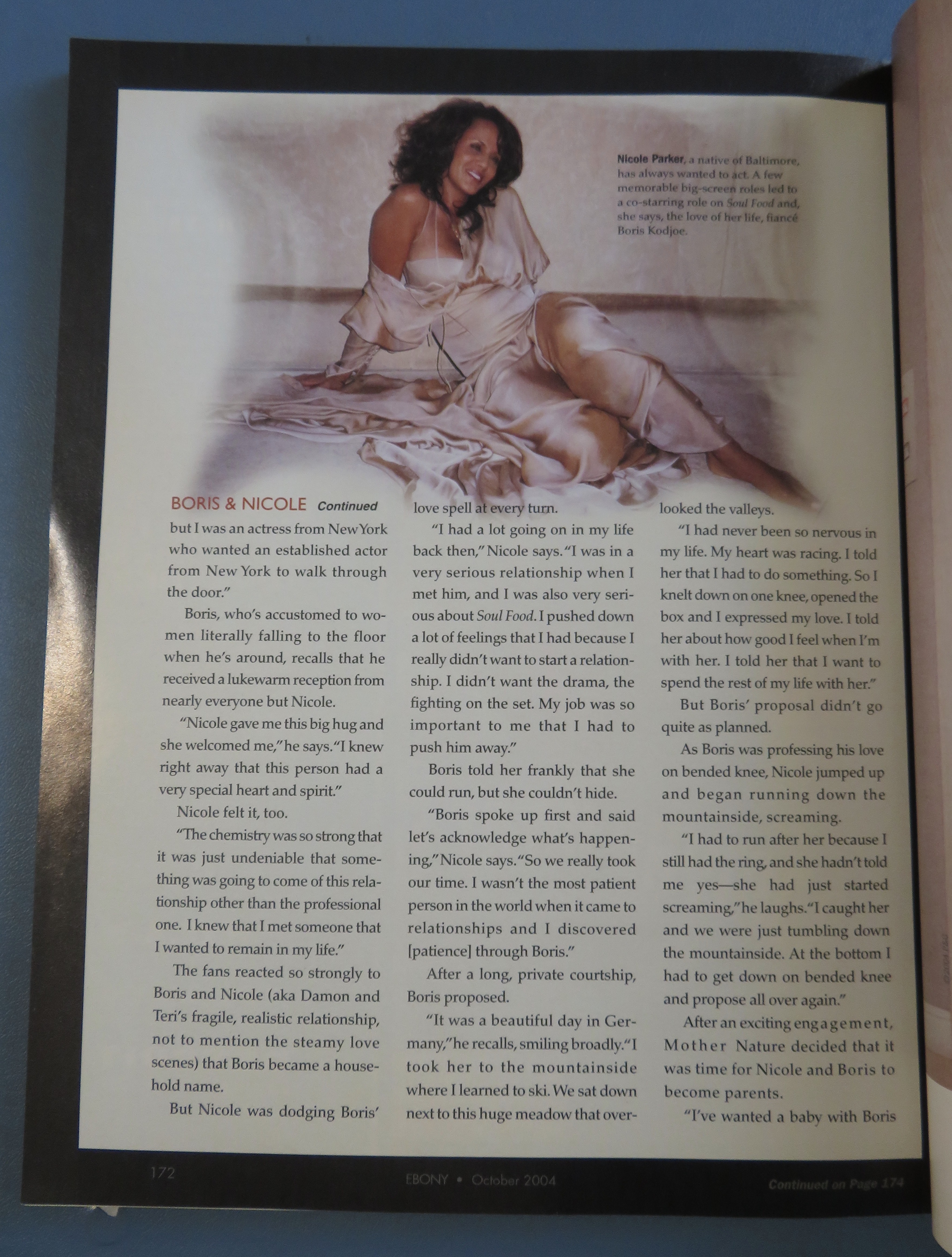 Ebony Magazine October 2004 Boris & Nicole