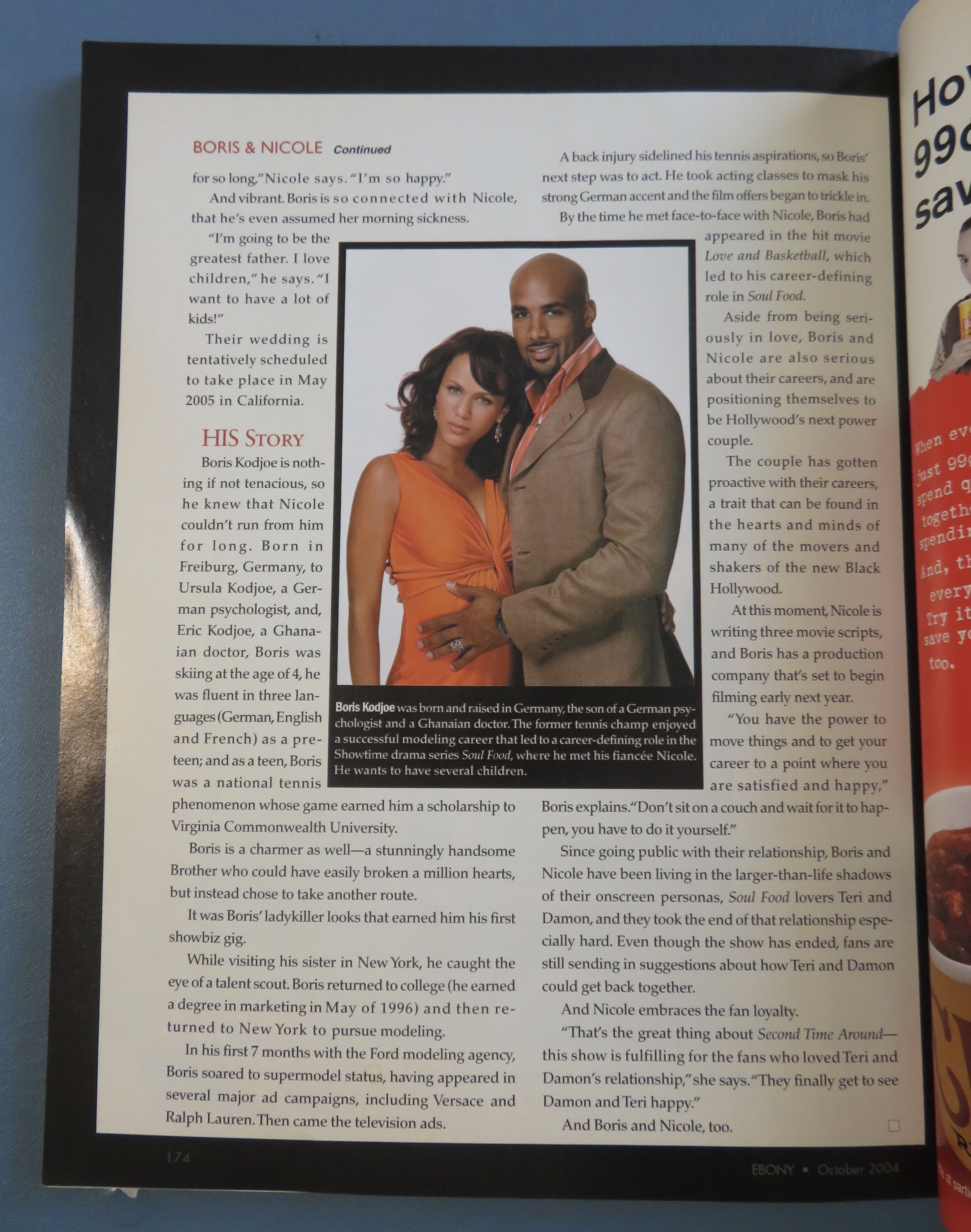 Ebony Magazine October 2004 Boris & Nicole
