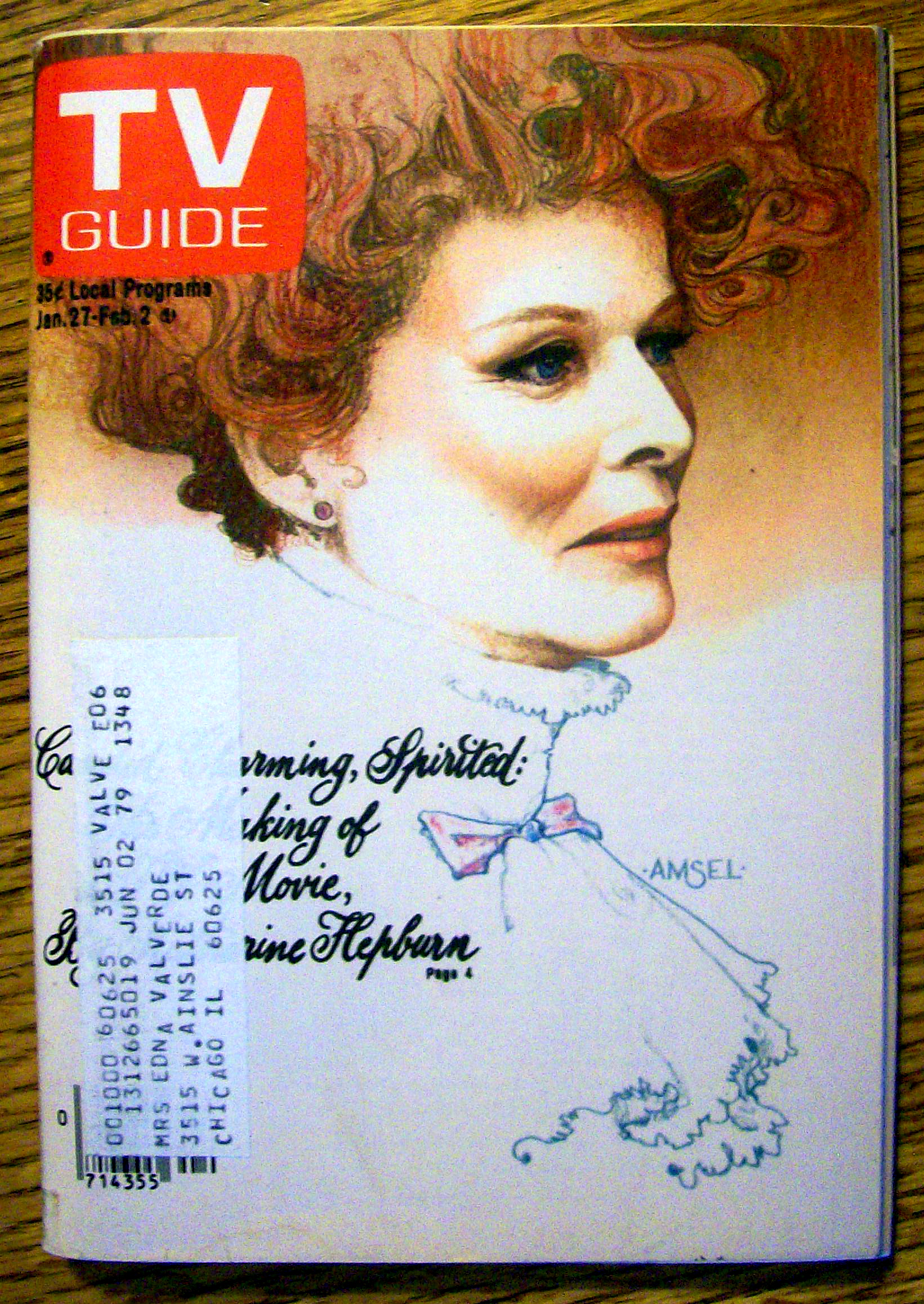 TV Guide-January 27-February 2, 1979-Katharine Hepburn