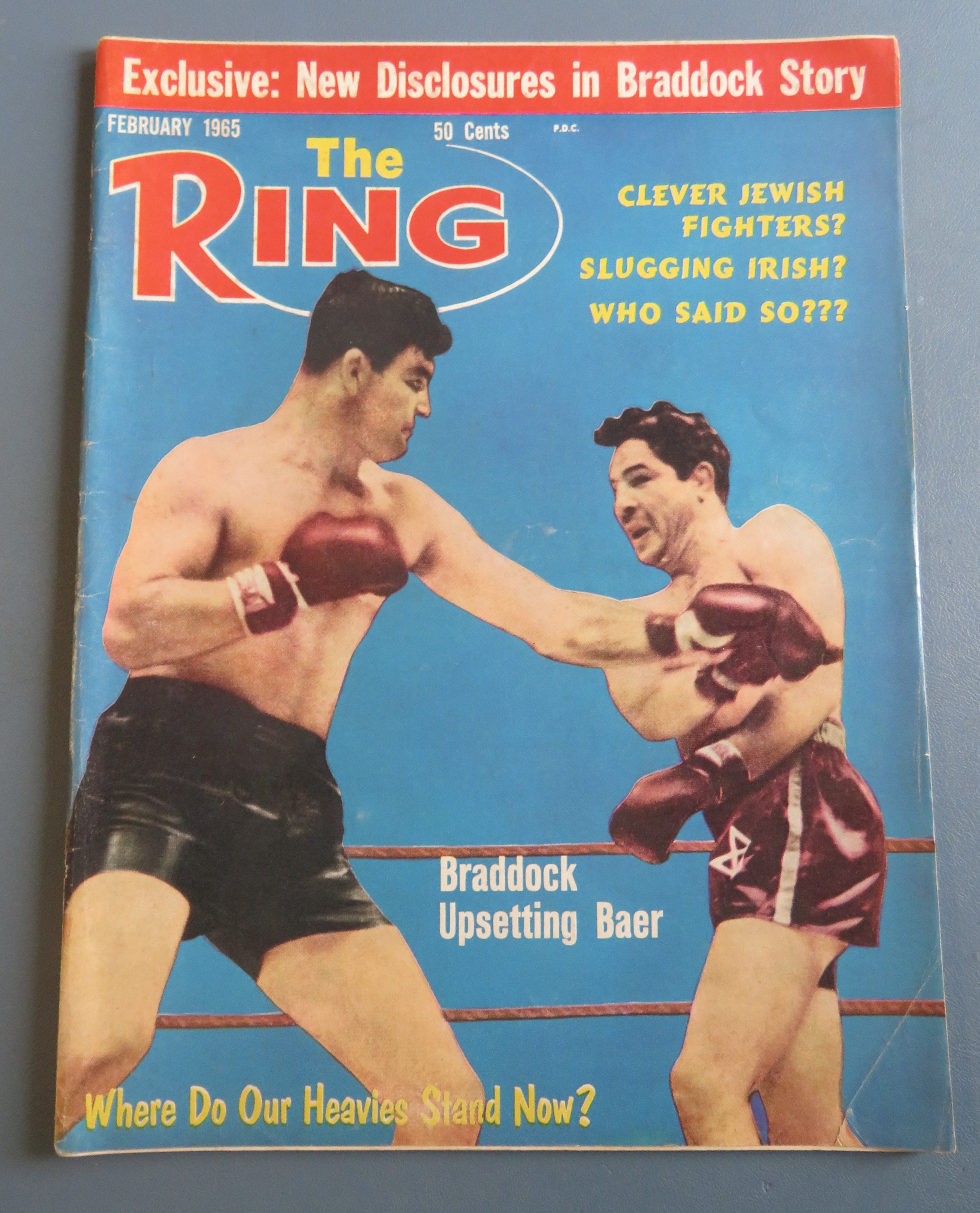 The Ring Magazine February 1965 Braddock Upsetting Baer