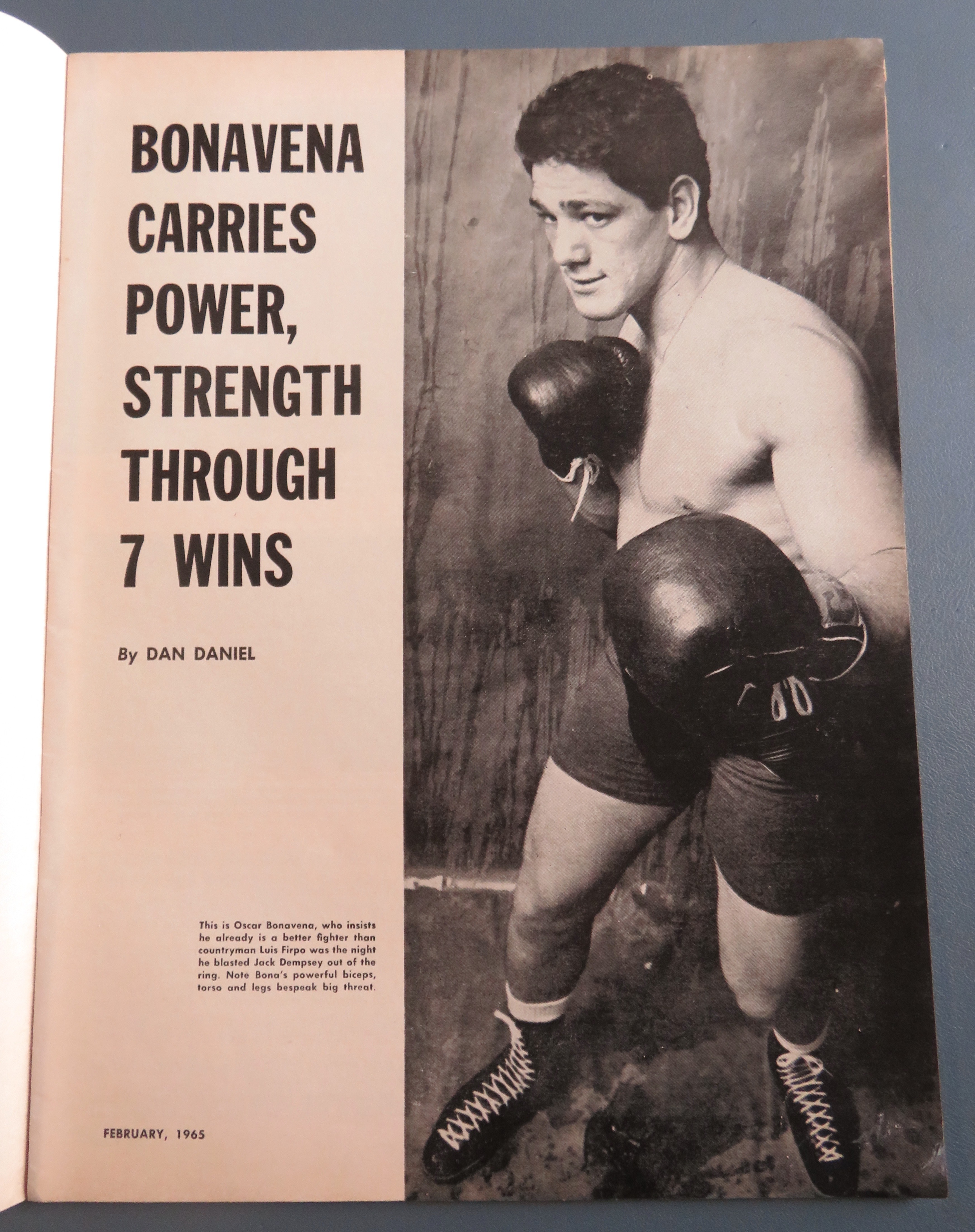 The Ring Magazine February 1965 Braddock Upsetting Baer