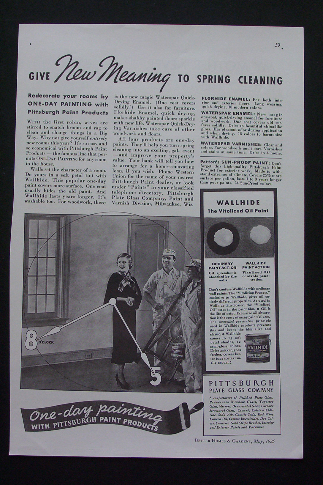 1935 One Day Painting with Pittsburgh Paint Products