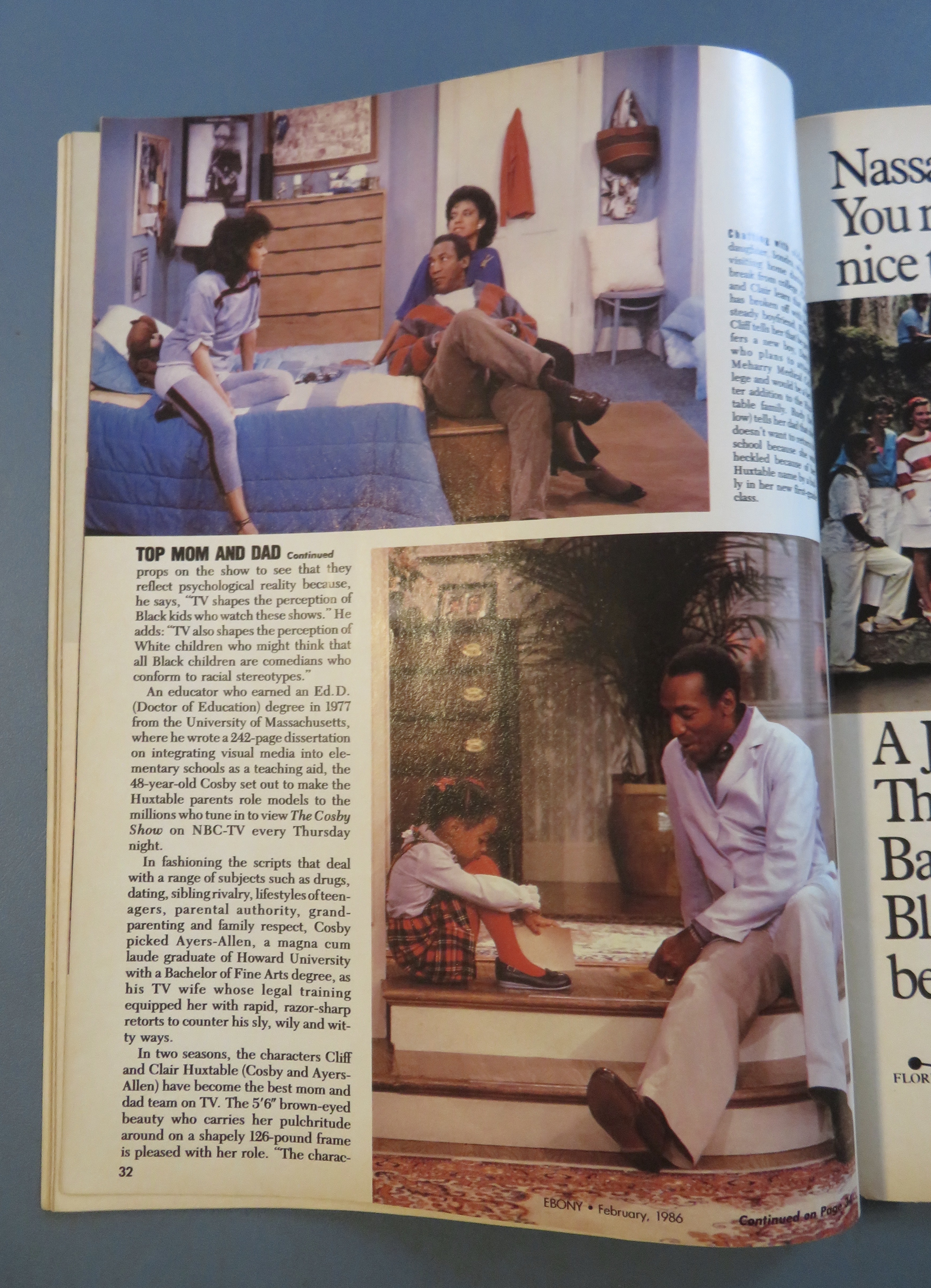 Ebony Magazine February 1986 B Cosby/P Ayers Allen