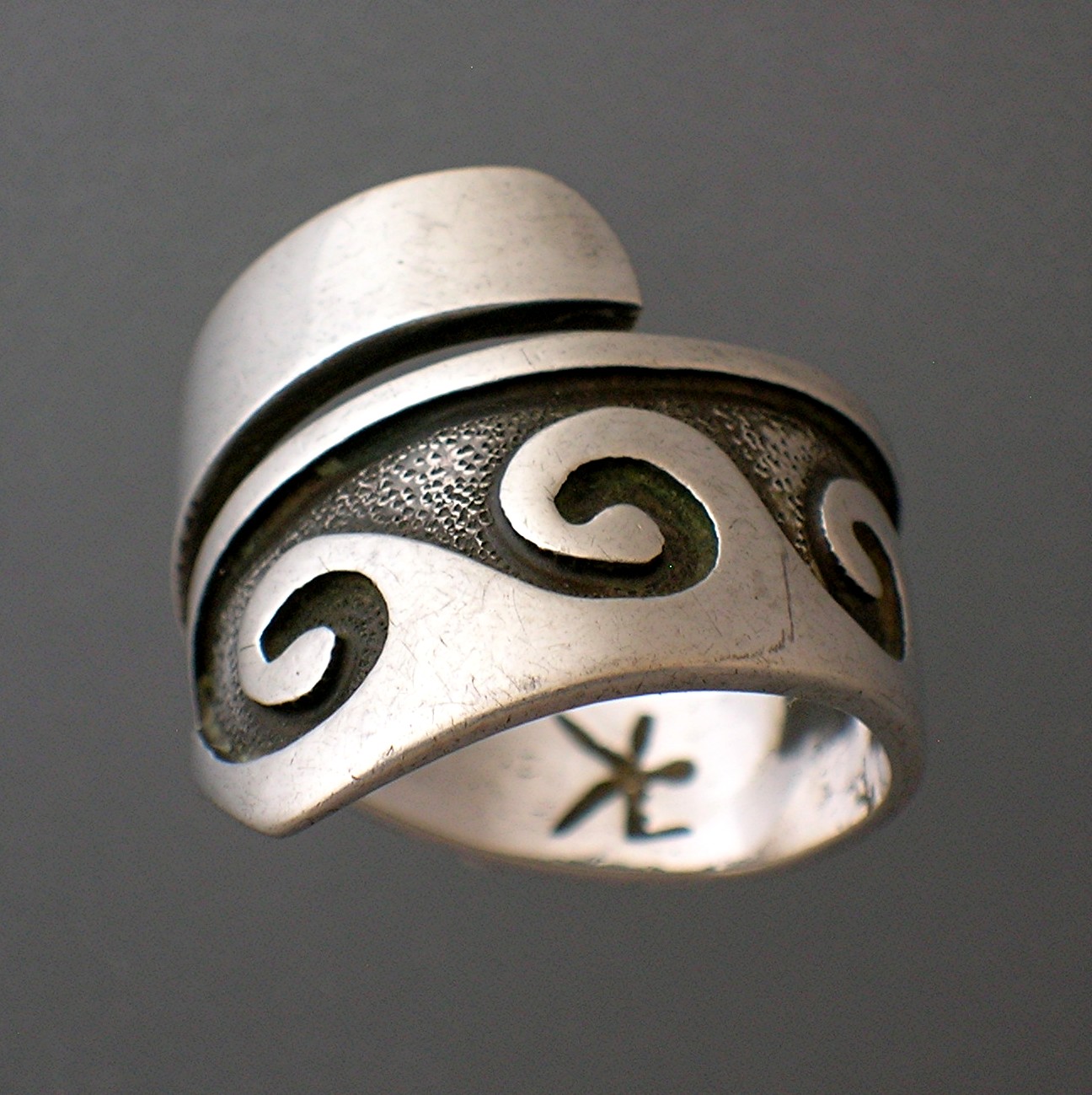 American Indian Sterling Silver Adjustable Ring