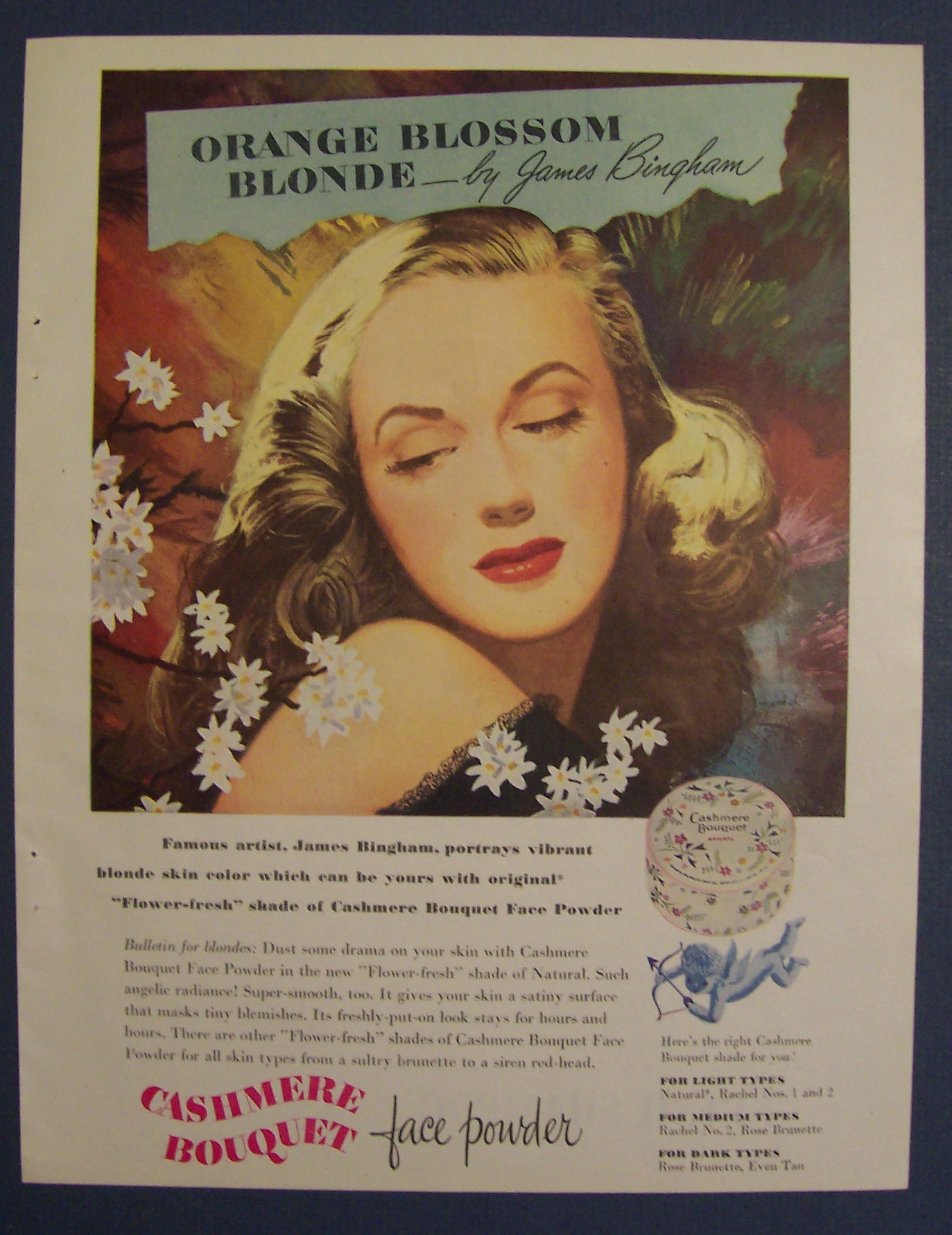 1946 Cashmere Bouquet Face Powder