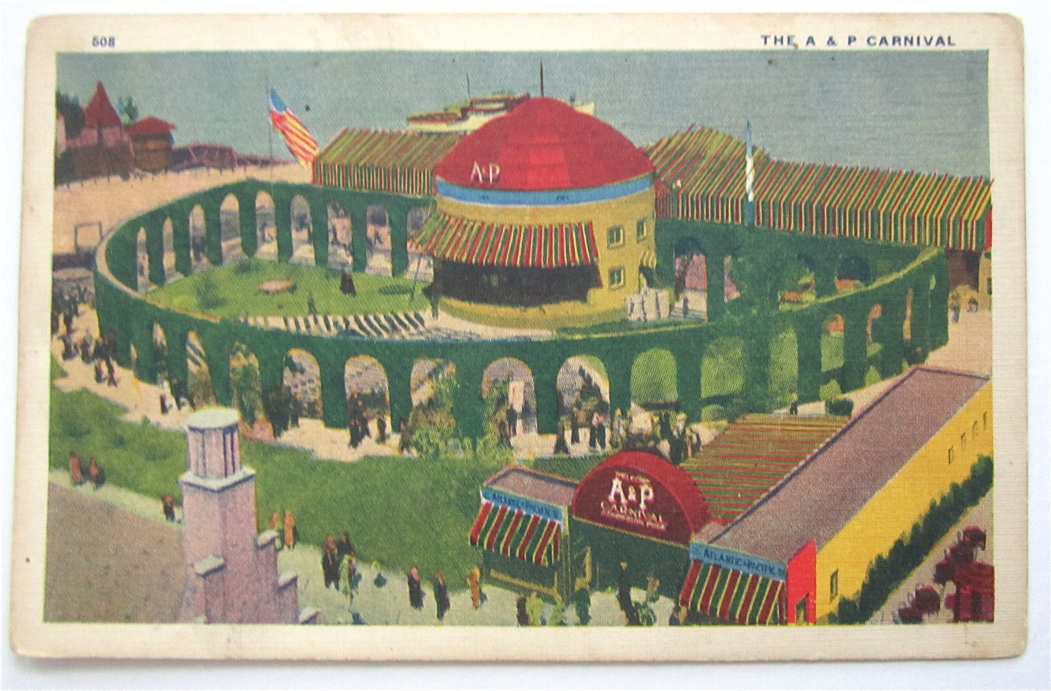 1933 Century Of Progress, A & P Carnival Postcard