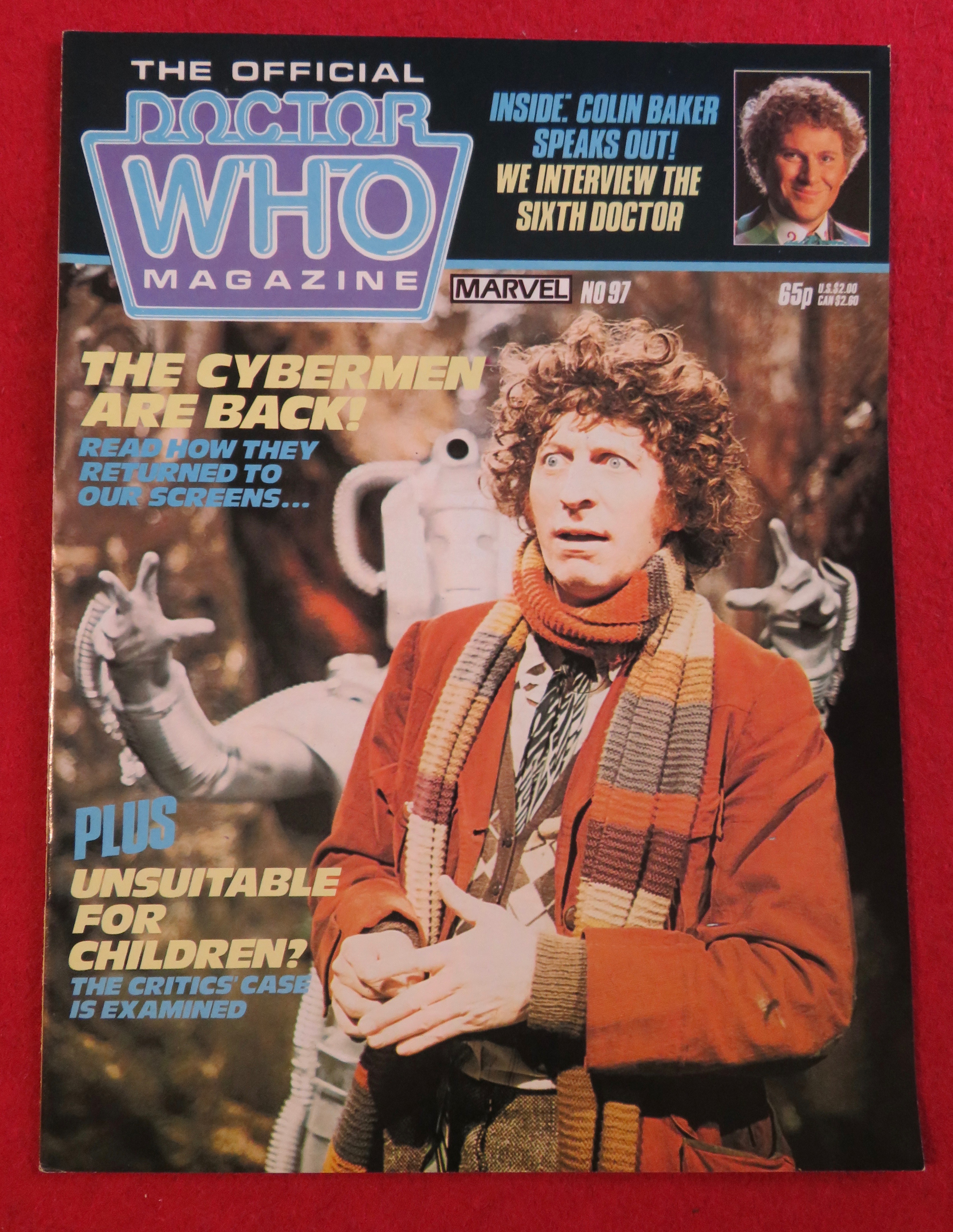 Doctor (Dr) Who Magazine February 1985 Colin Baker