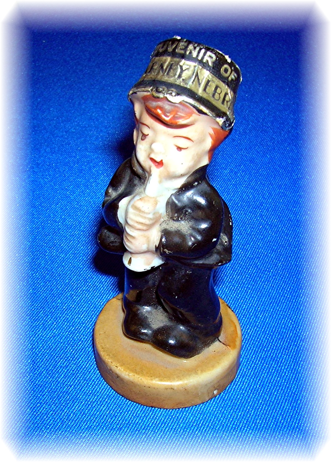 Bisque Figure Souvenier Kearney Nebraska JAPAN