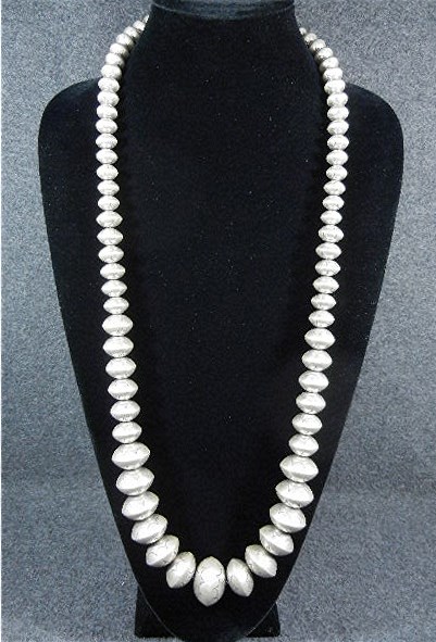Native American Sterling Silver Beads 60s 208 Grams Sig