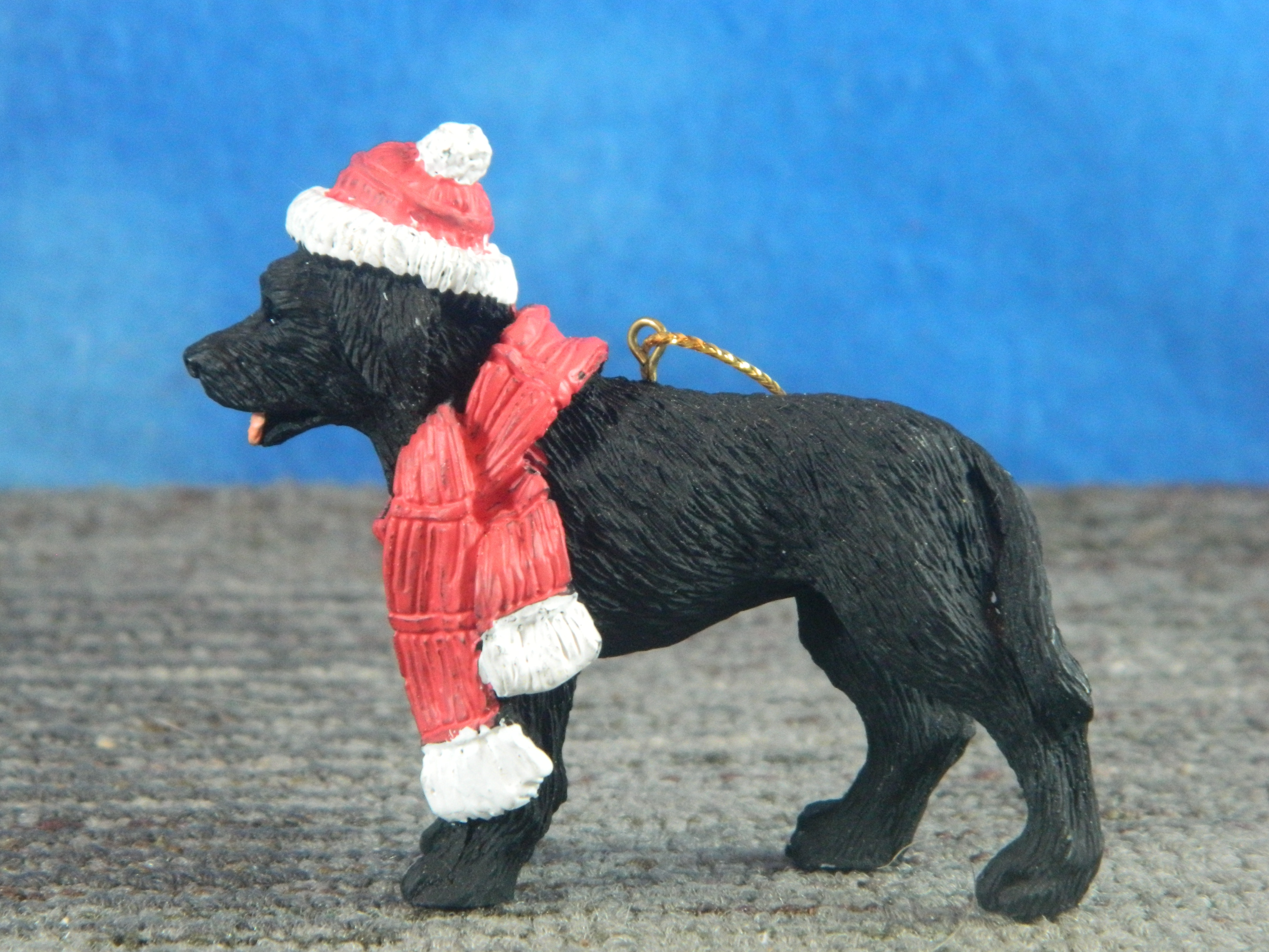 Silver Deer Resin Christmas Animal Labrador Ornament