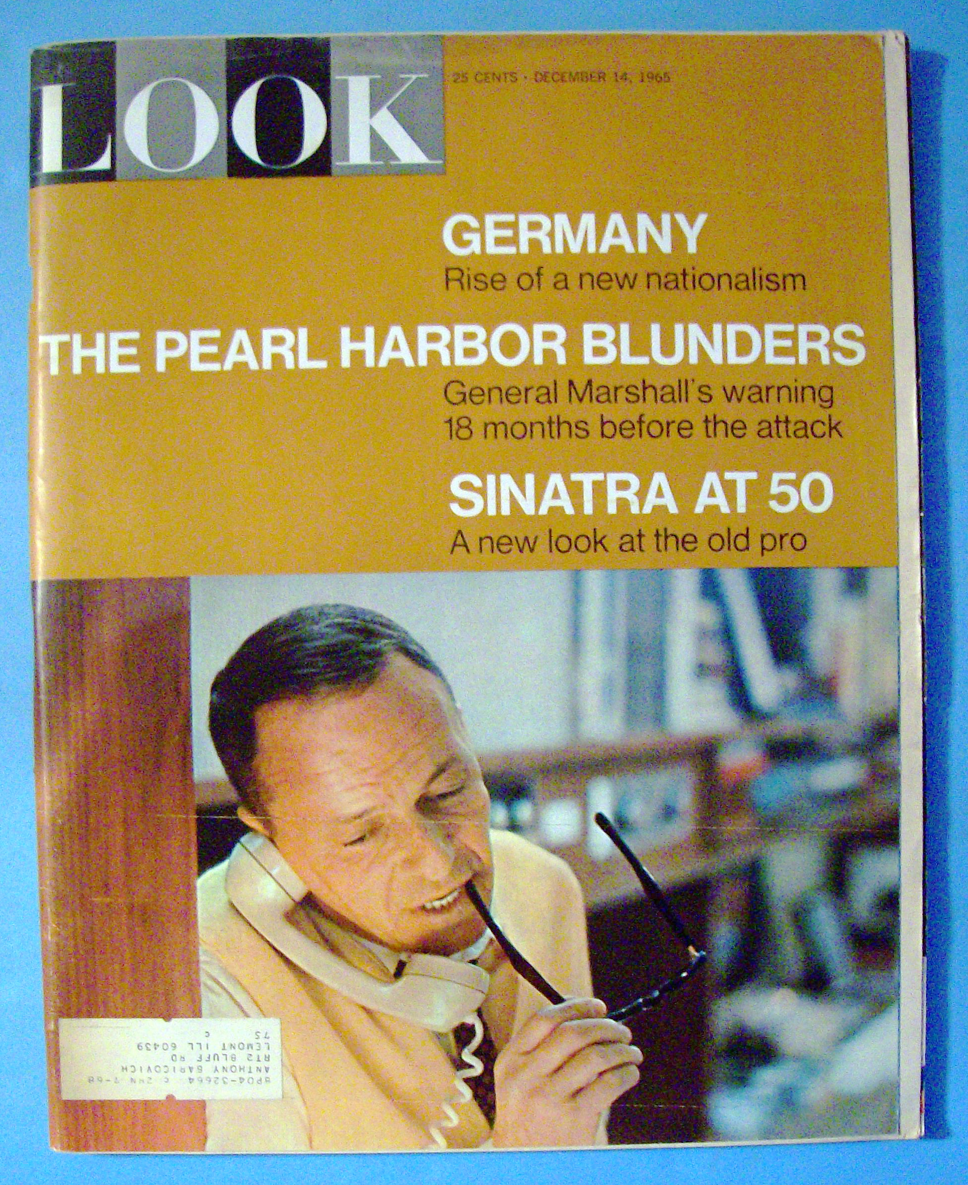 Look Magazine - December 14, 1965 - Frank Sinatra